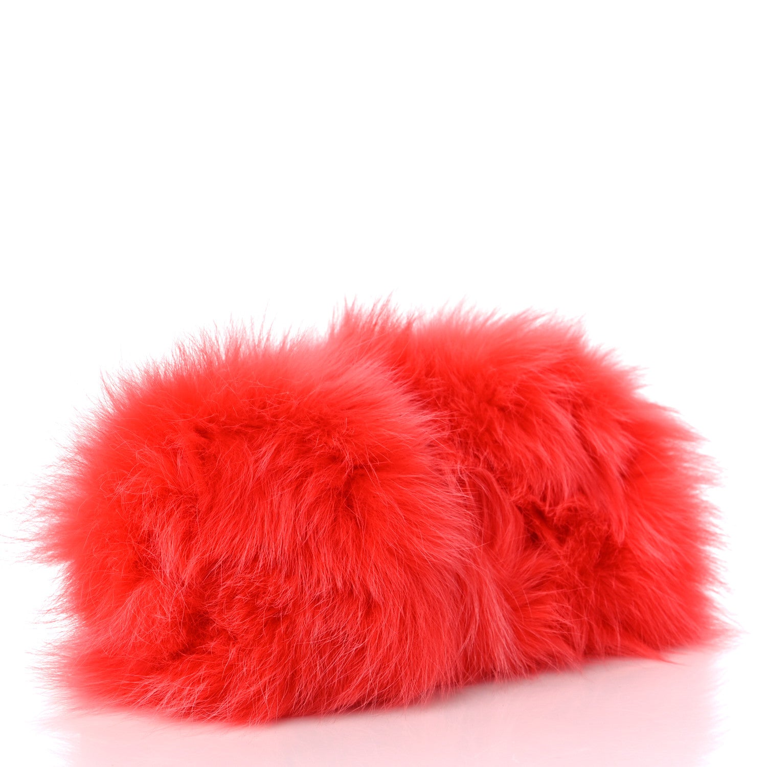 Fendi Fox Fur Shiny Nappa Small Fendi First Papavero 4 of 9