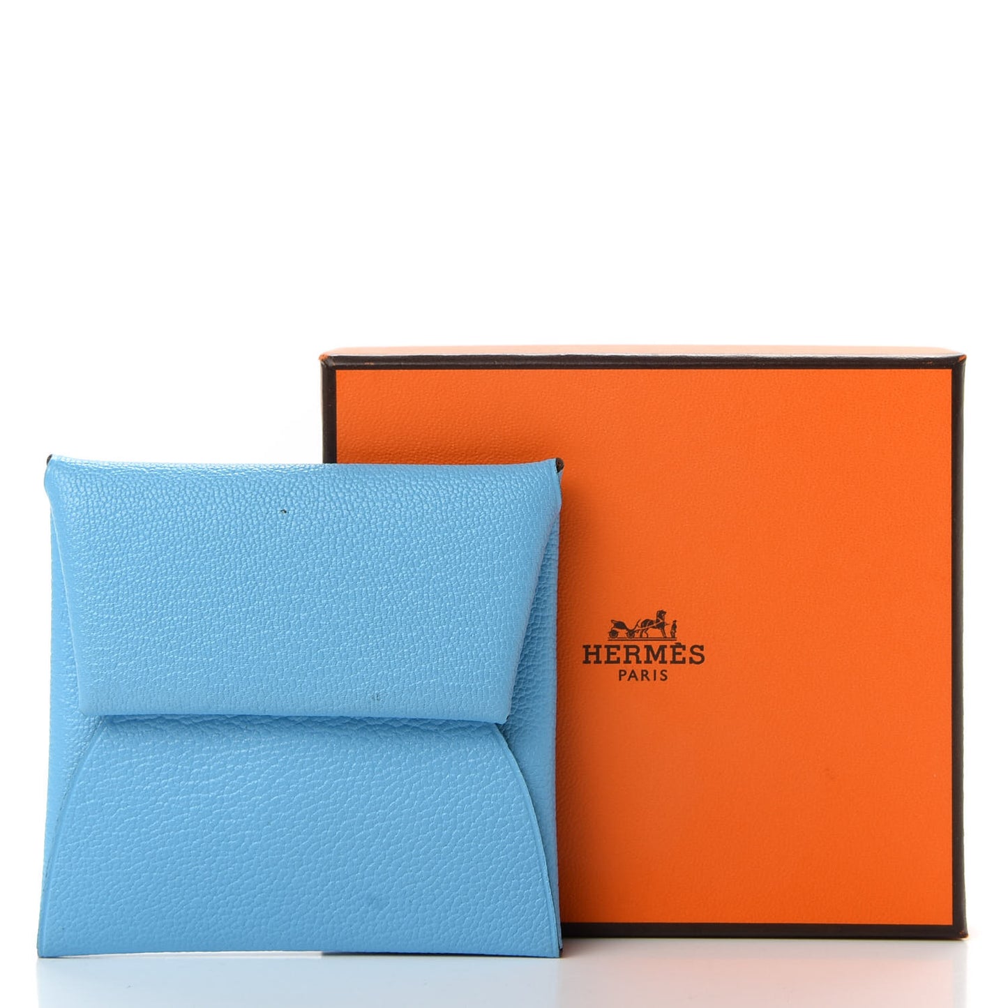 Chevre Mysore Bastia Verso Coin Purse Celeste Kraft