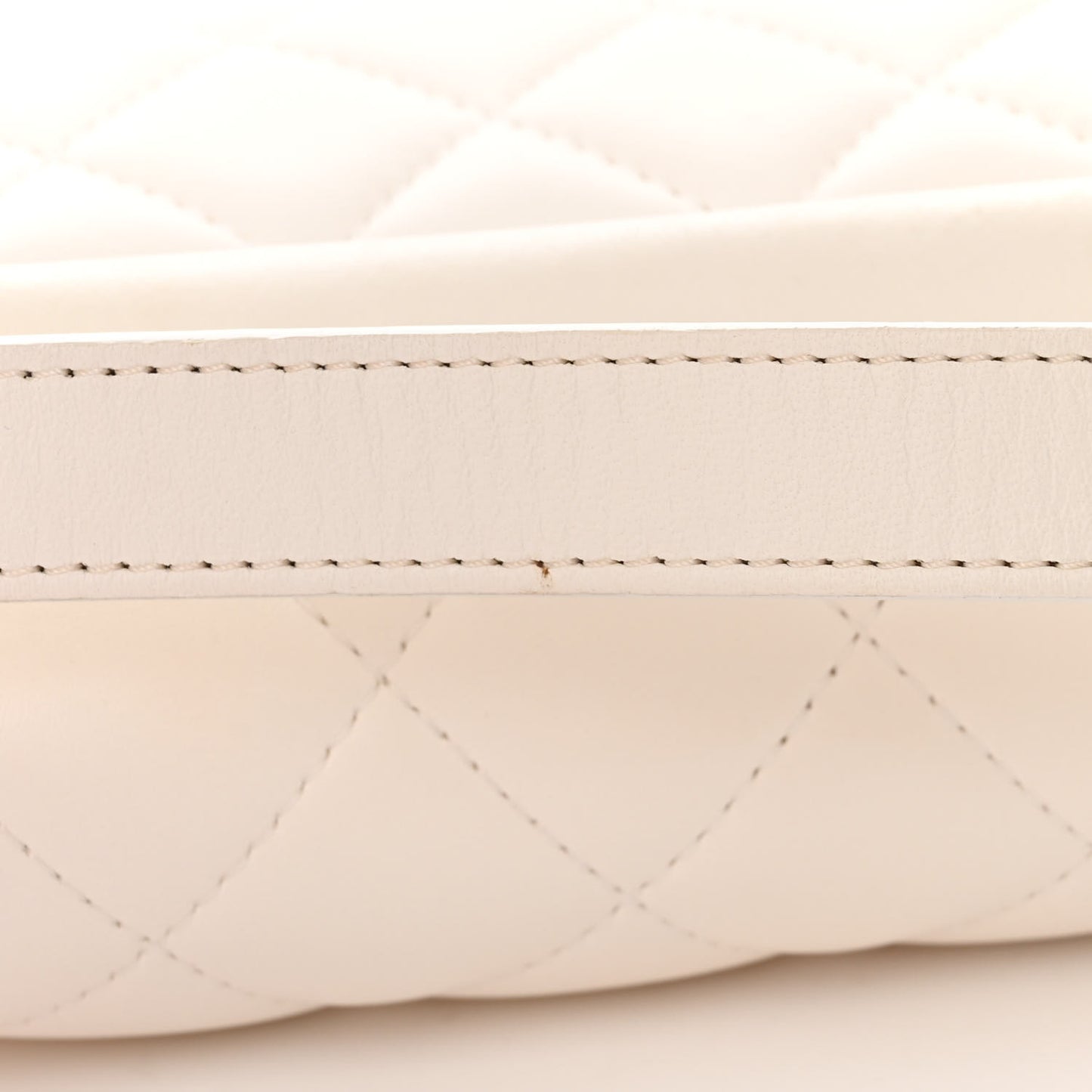 Lambskin Quilted Mini My Precious Waist Bag White