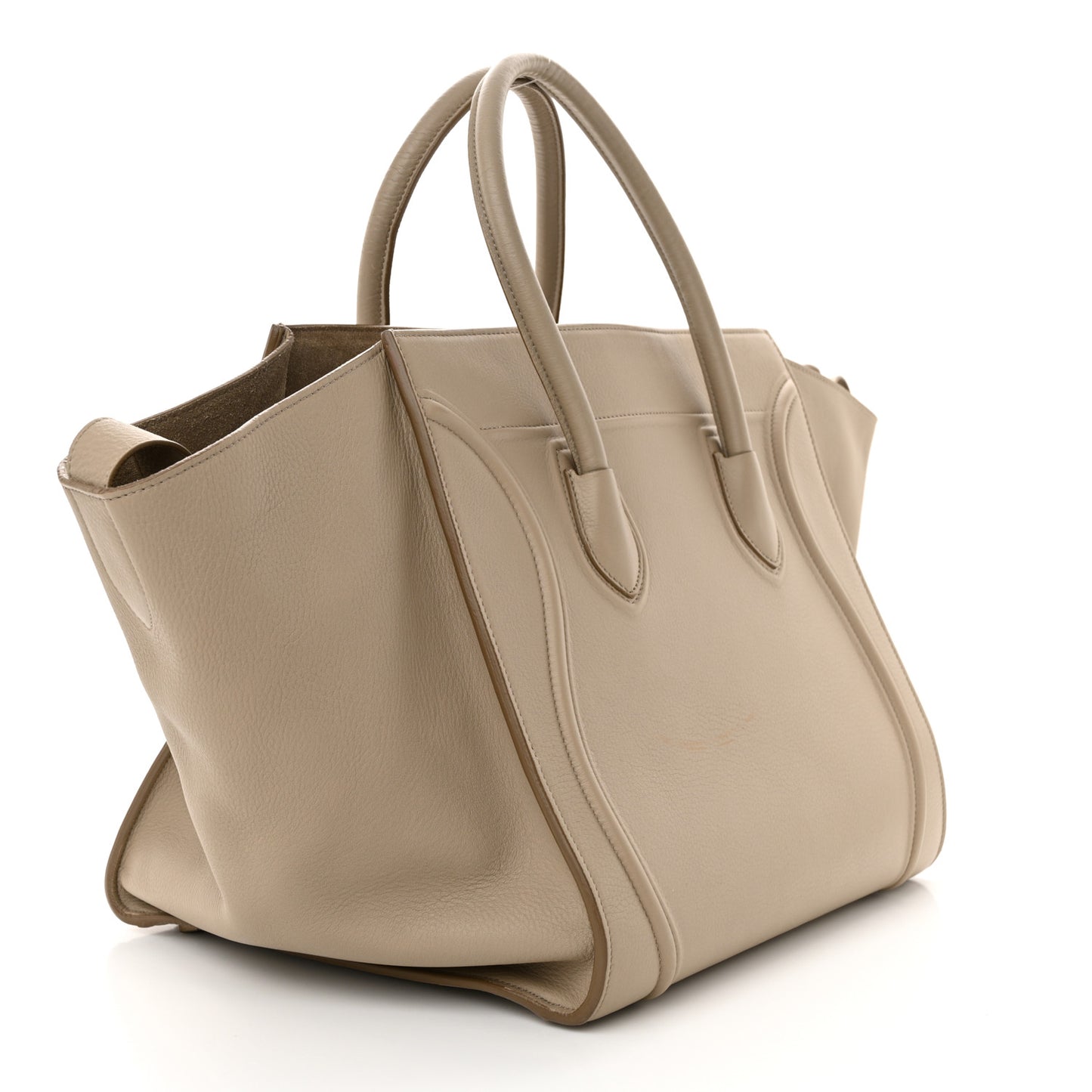 Smooth Calfskin Medium Phantom Luggage Taupe