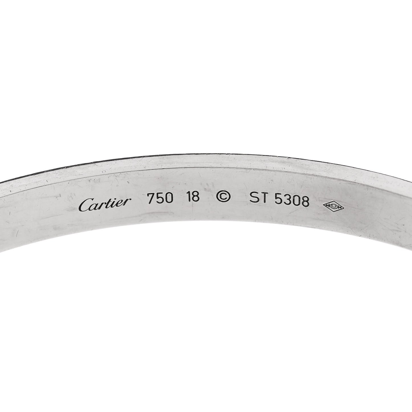 18K White Gold LOVE Bracelet 18