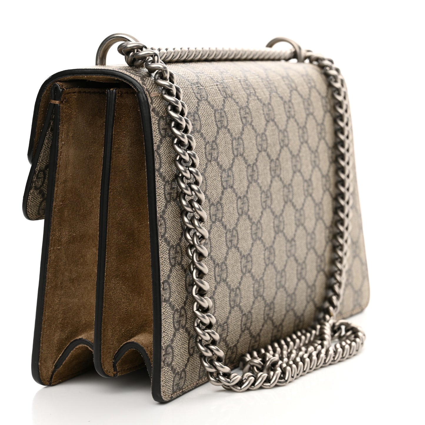 GG Supreme Monogram Small Dionysus Shoulder Bag Taupe