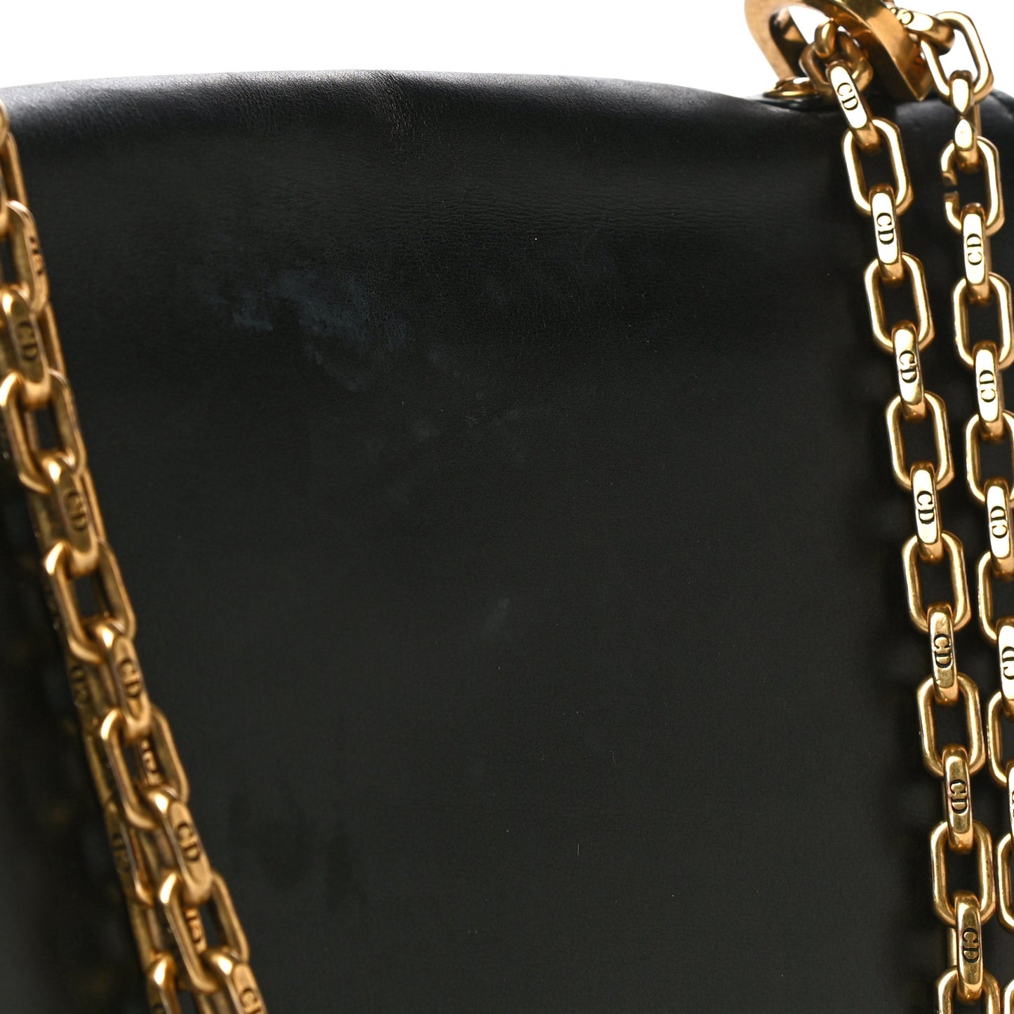 Calfskin J'Adior Chain Flap Bag Black