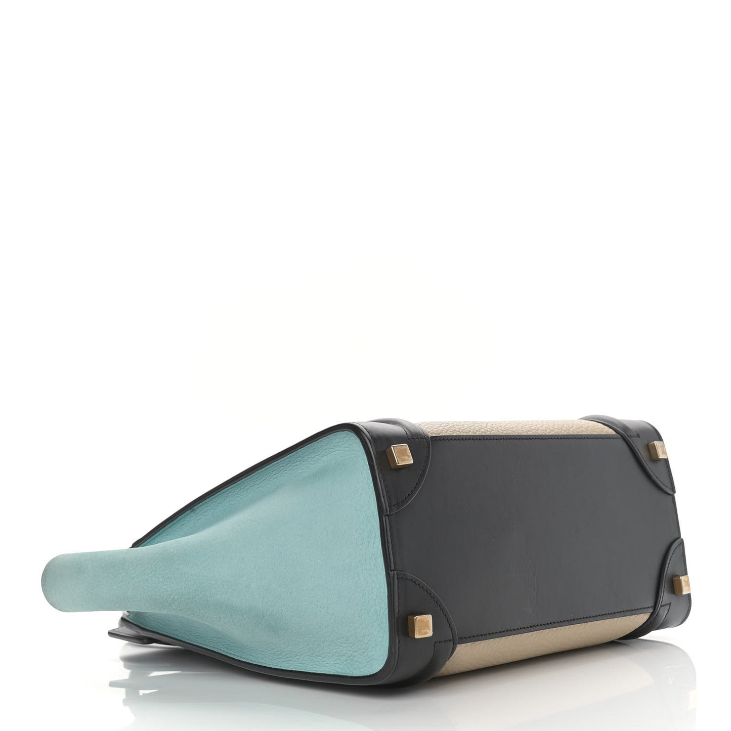 Bullhide Drummed Calfskin Micro Tri-Color Luggage Antarctic