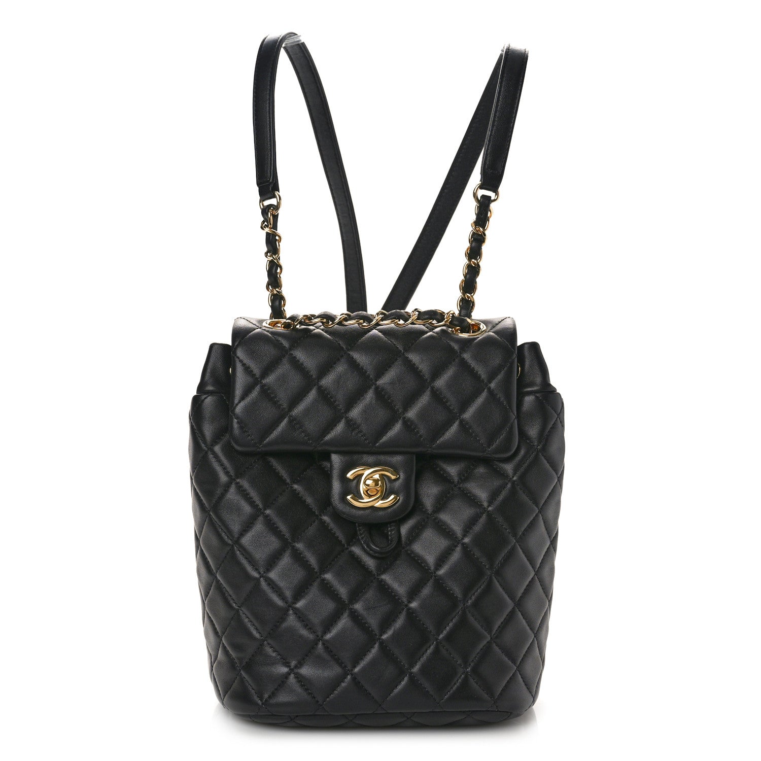 Chanel Lambskin Quilted Mini Urban Spirit Backpack Black 1 of 10
