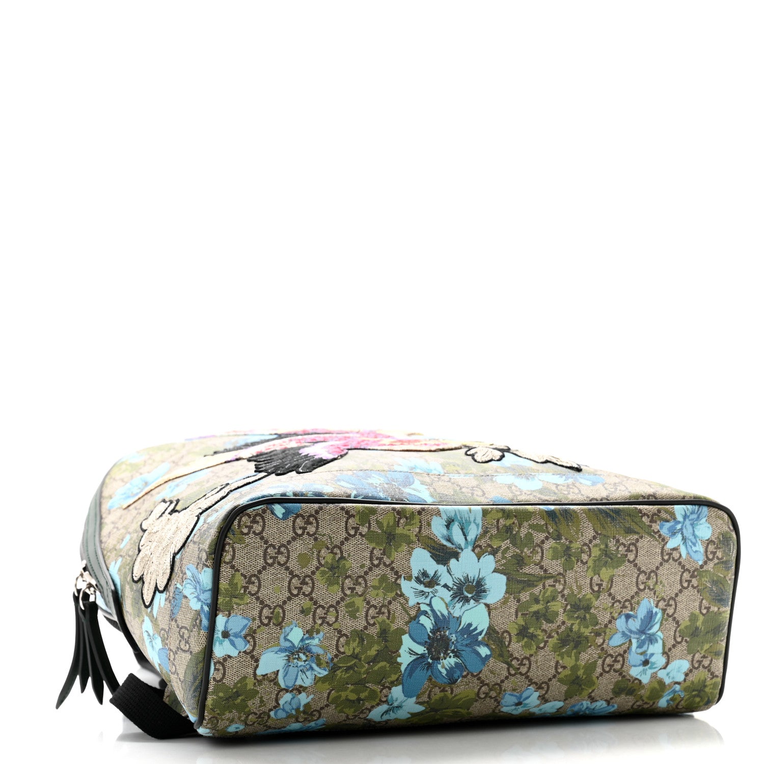 Gucci GG Supreme Monogram Blooms Bird Embroidered Dome Backpack 4 of 11