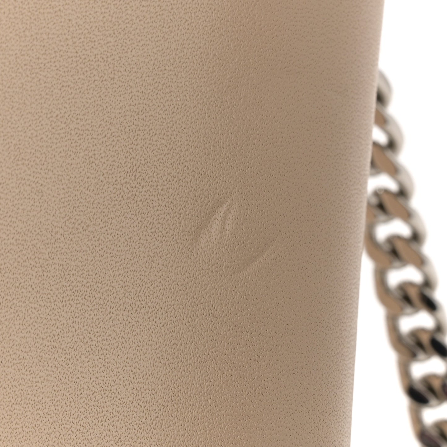 Smooth Calfskin Classic Monogram Kate Tassel Chain Wallet Dark Beige