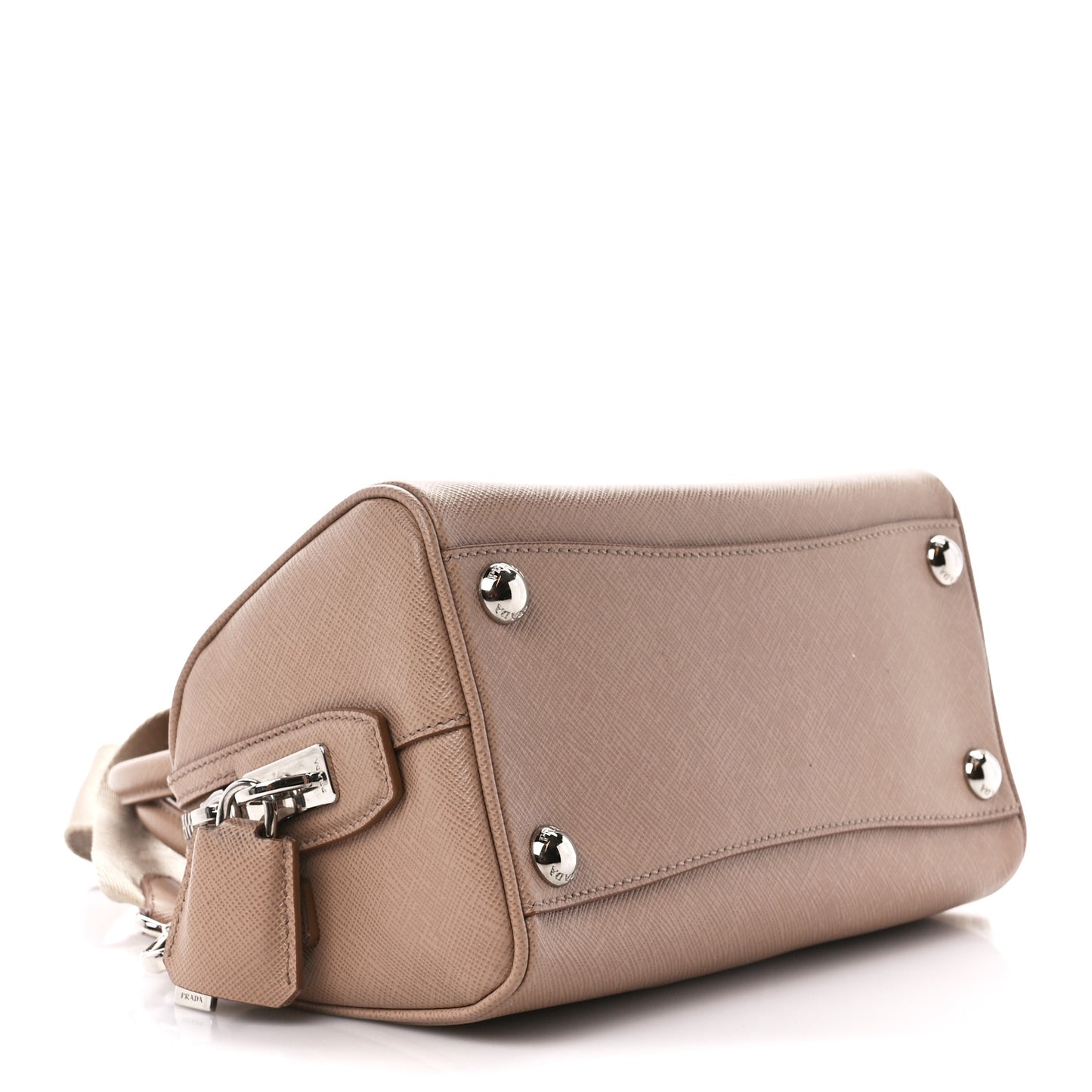 Saffiano Lux Re-Edition 2005 Top Handle Crossbody Bag Cammeo