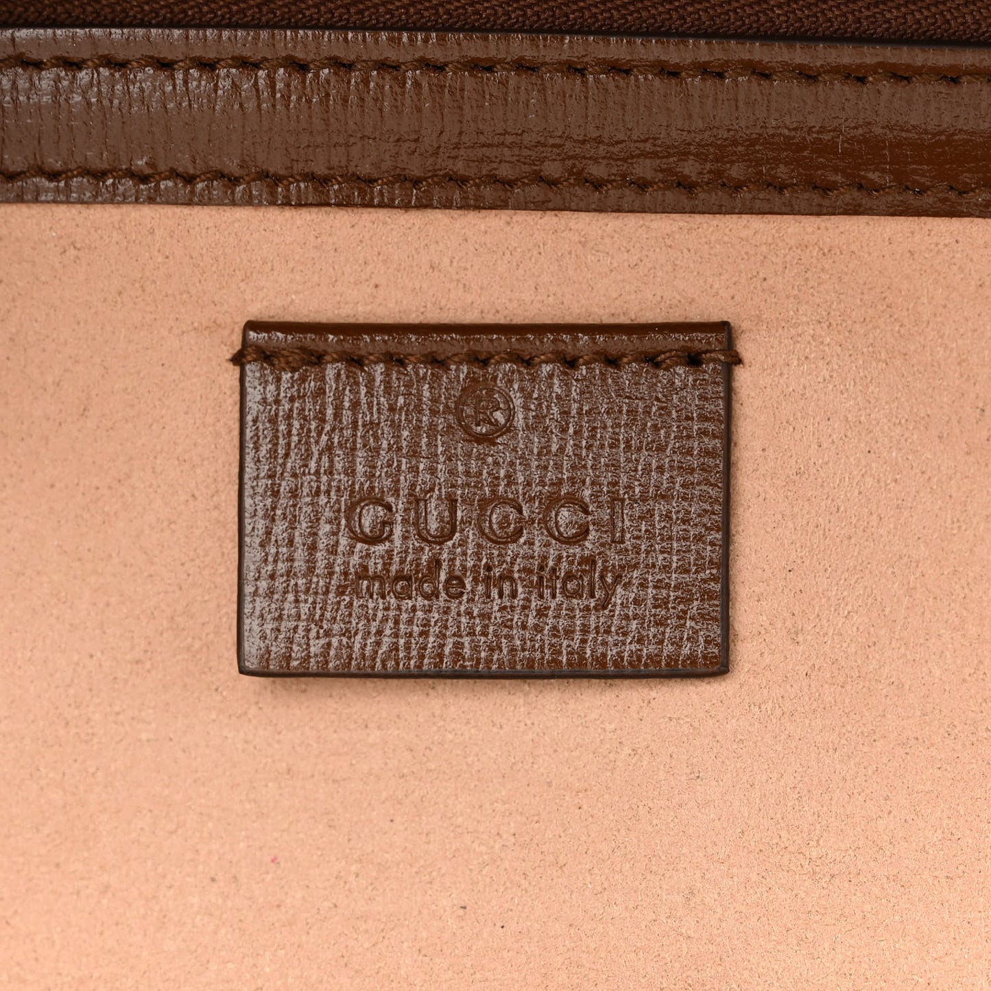 GG Supreme Monogram Mini Clasp Bag Beige Brown
