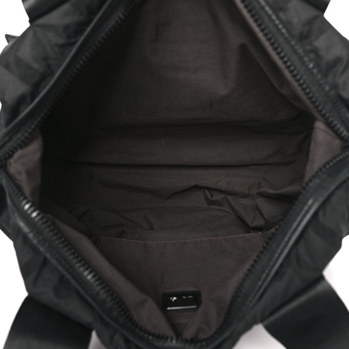 Nylon FF Shoulder Bag Black