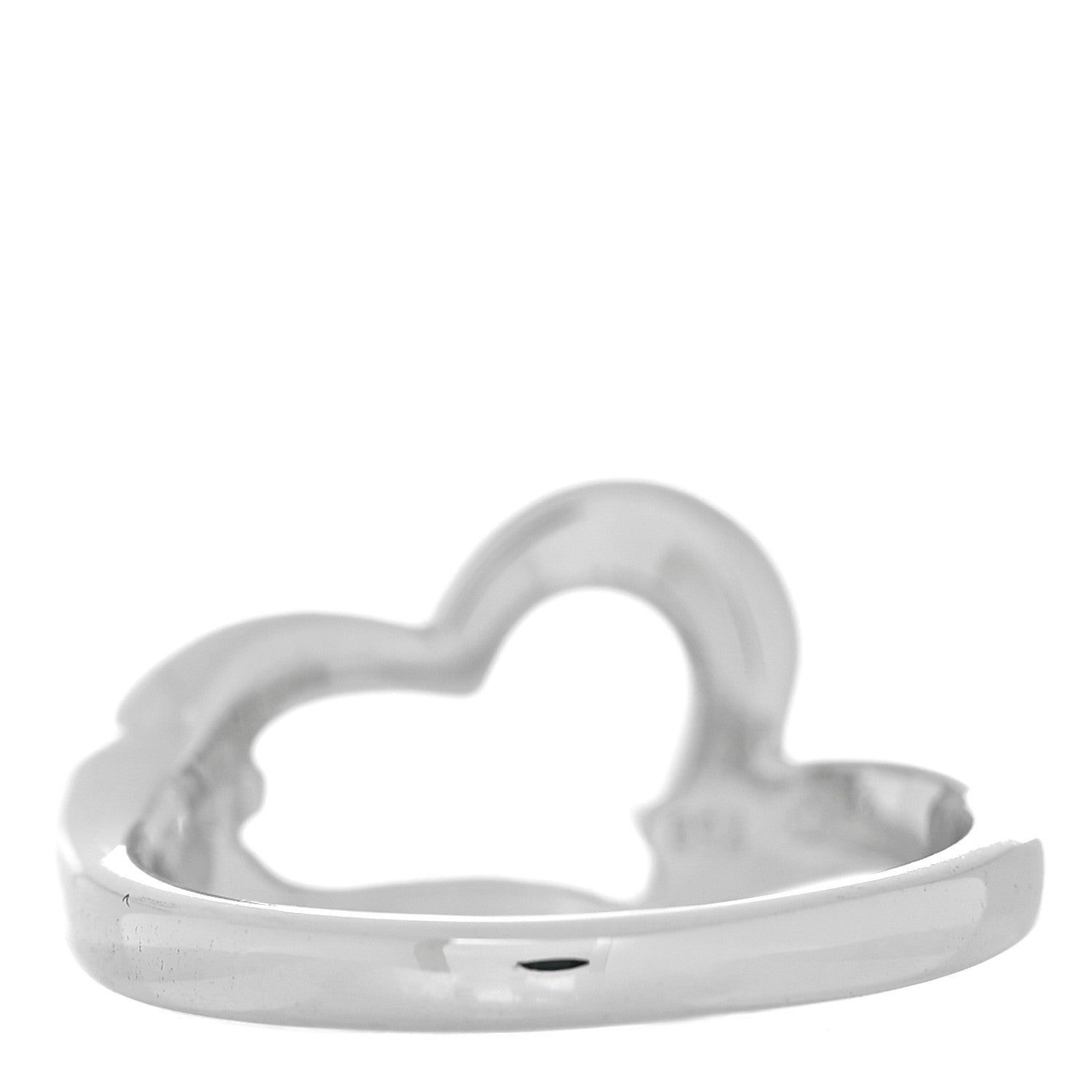 Piaget 18K White Gold Diamond Heart Ring 54 6.75 4 of 7