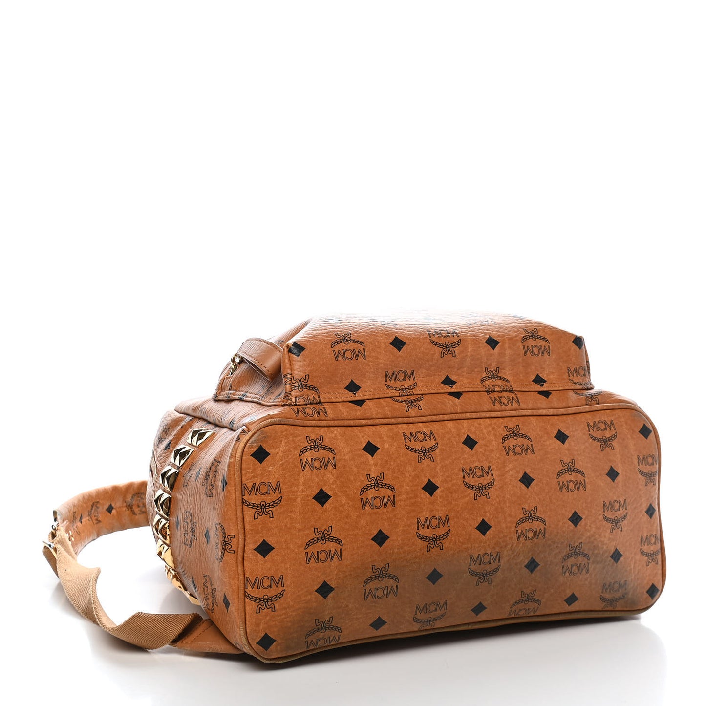 Visetos Medium Side Studs Stark Backpack Cognac