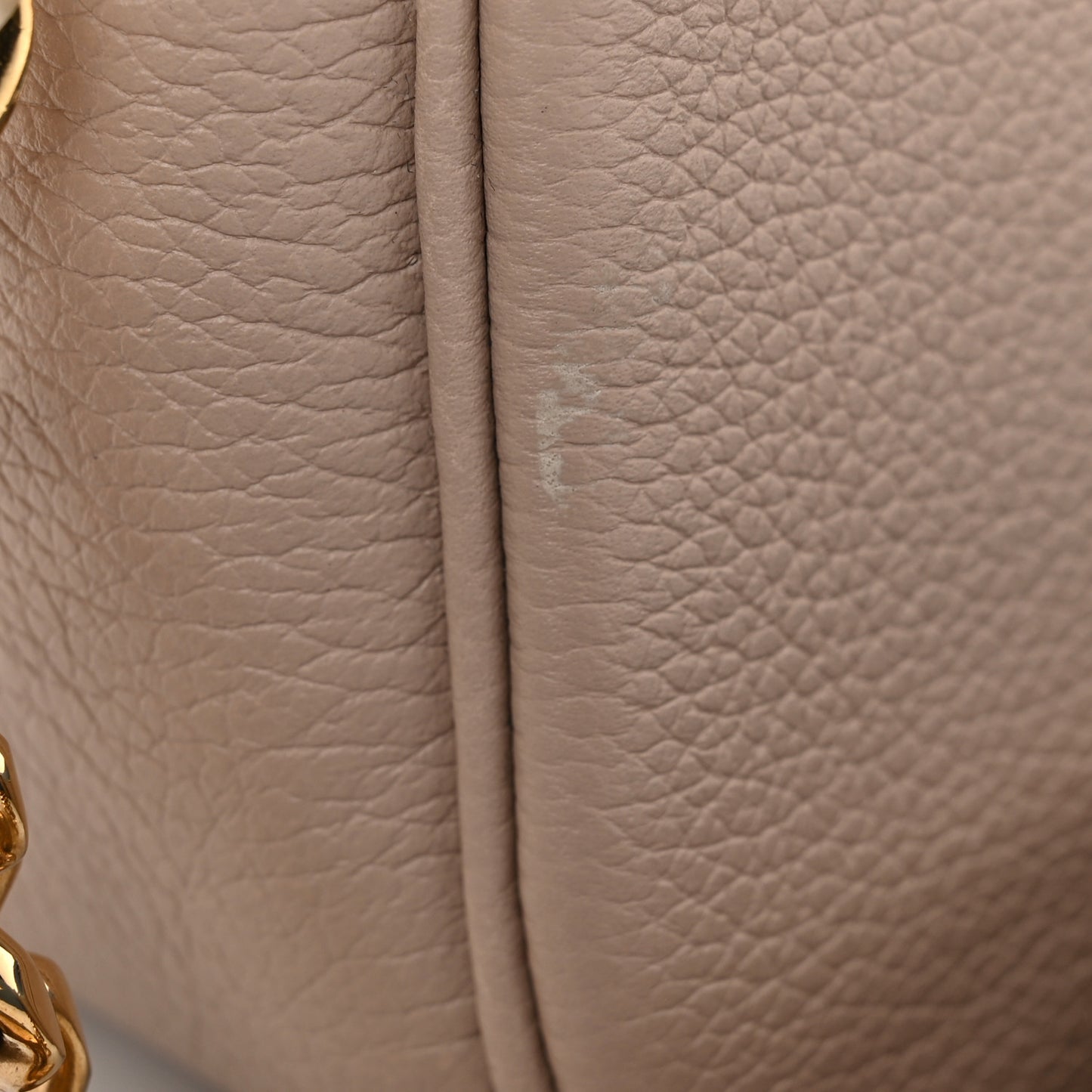 Grained Calfskin Lockme Tender Greige