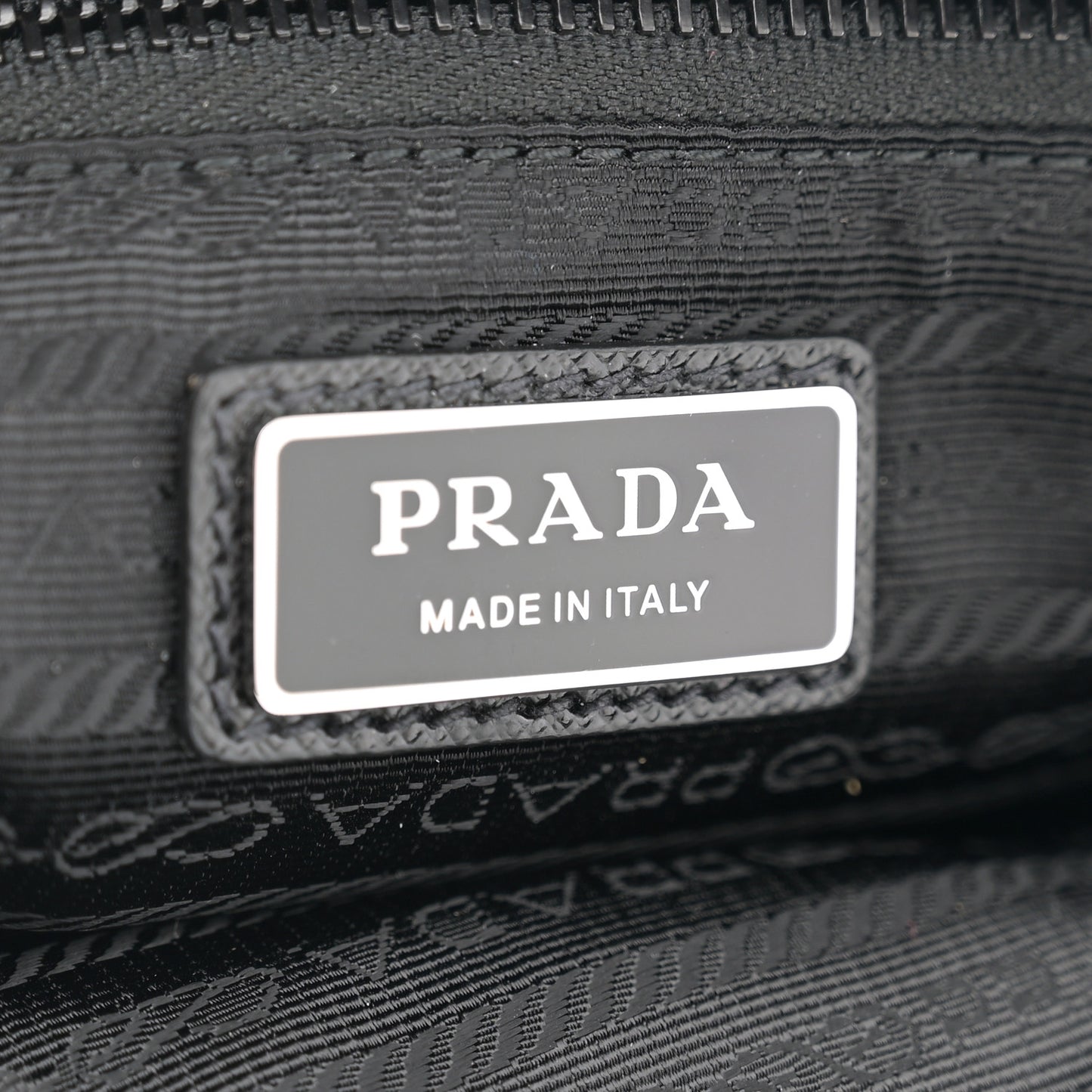 Re-Nylon Saffiano Belt Bag Black