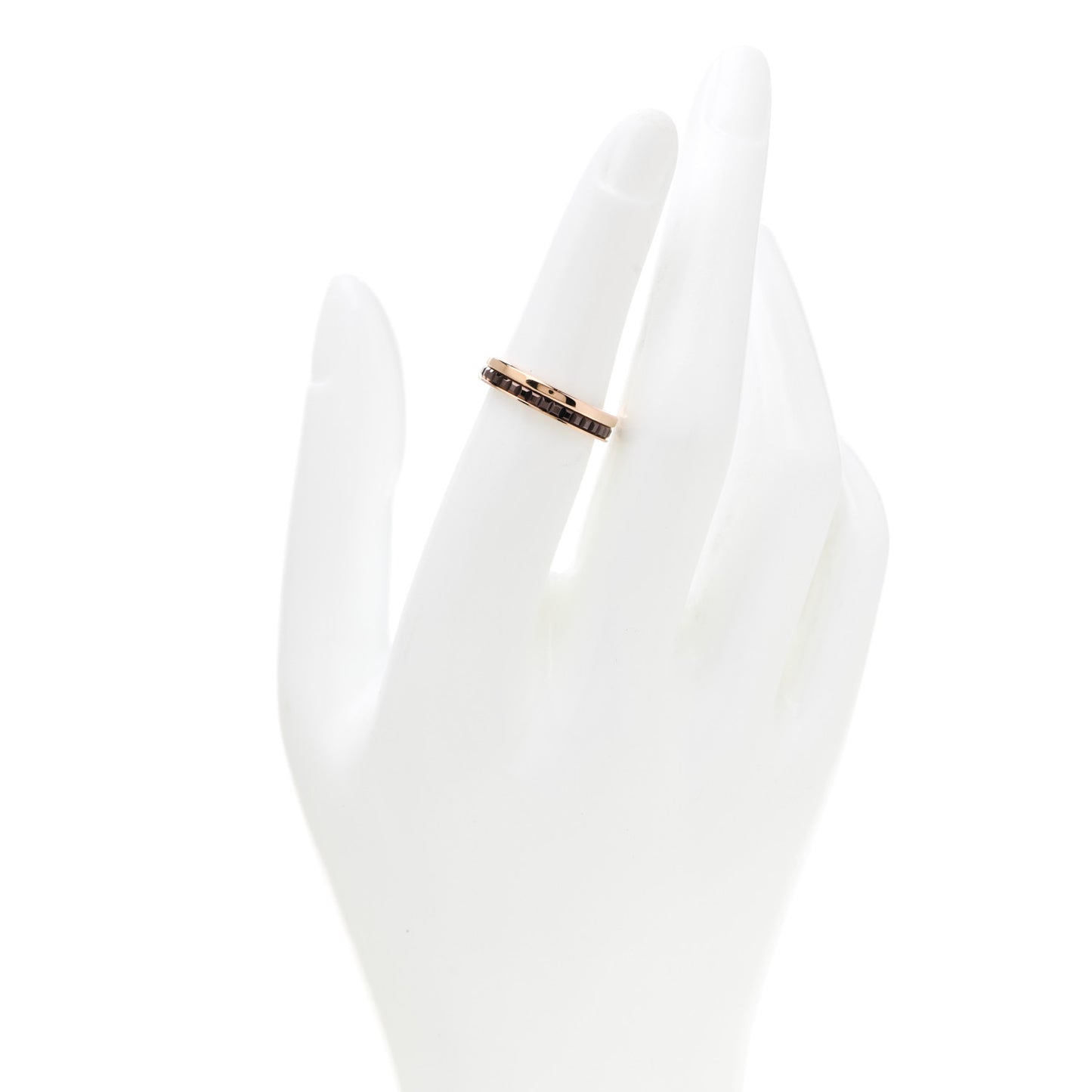 18K Pink Gold PVD Quatre Classique Wedding Band Ring 51 5.75