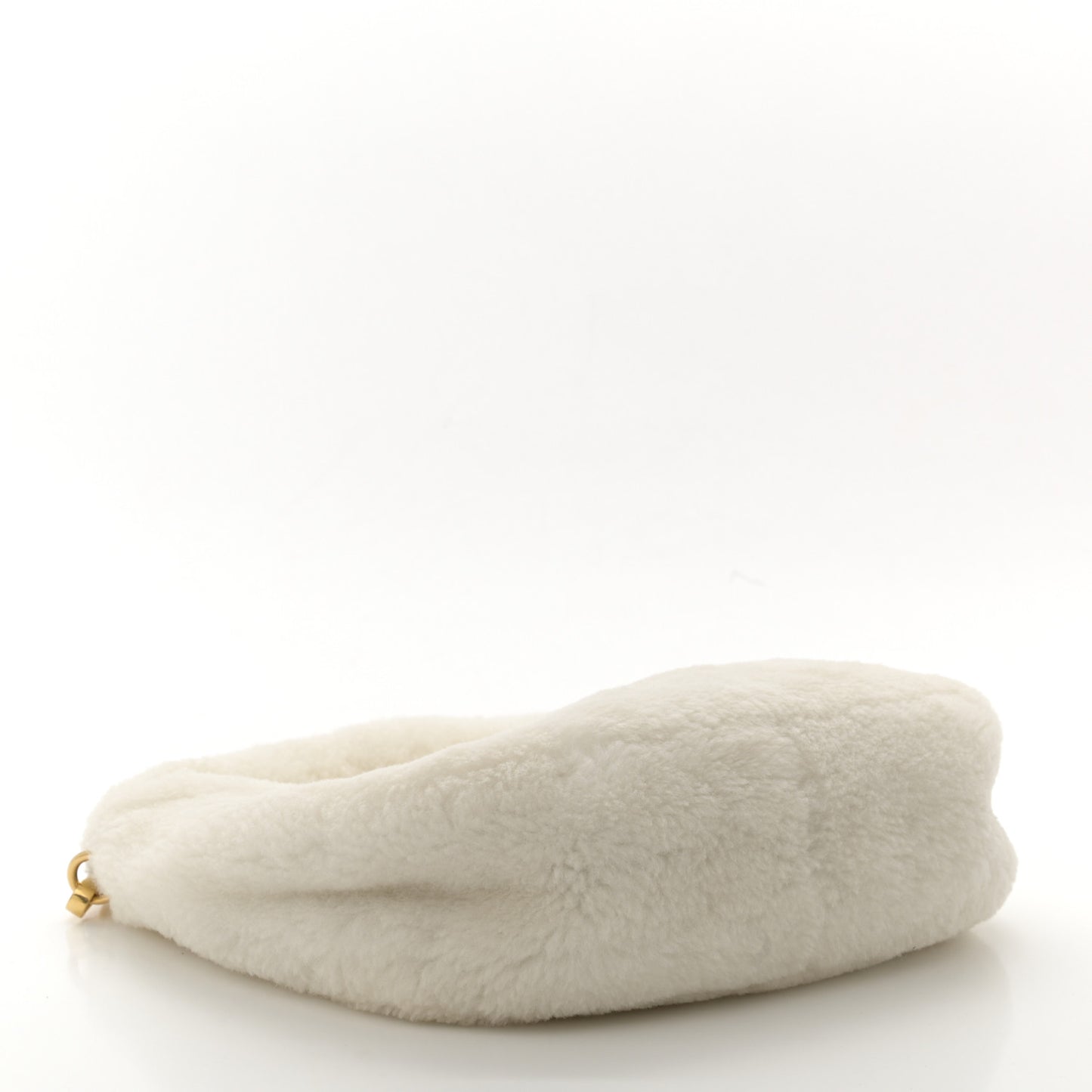 Montone Shearling Small Wander Hobo White