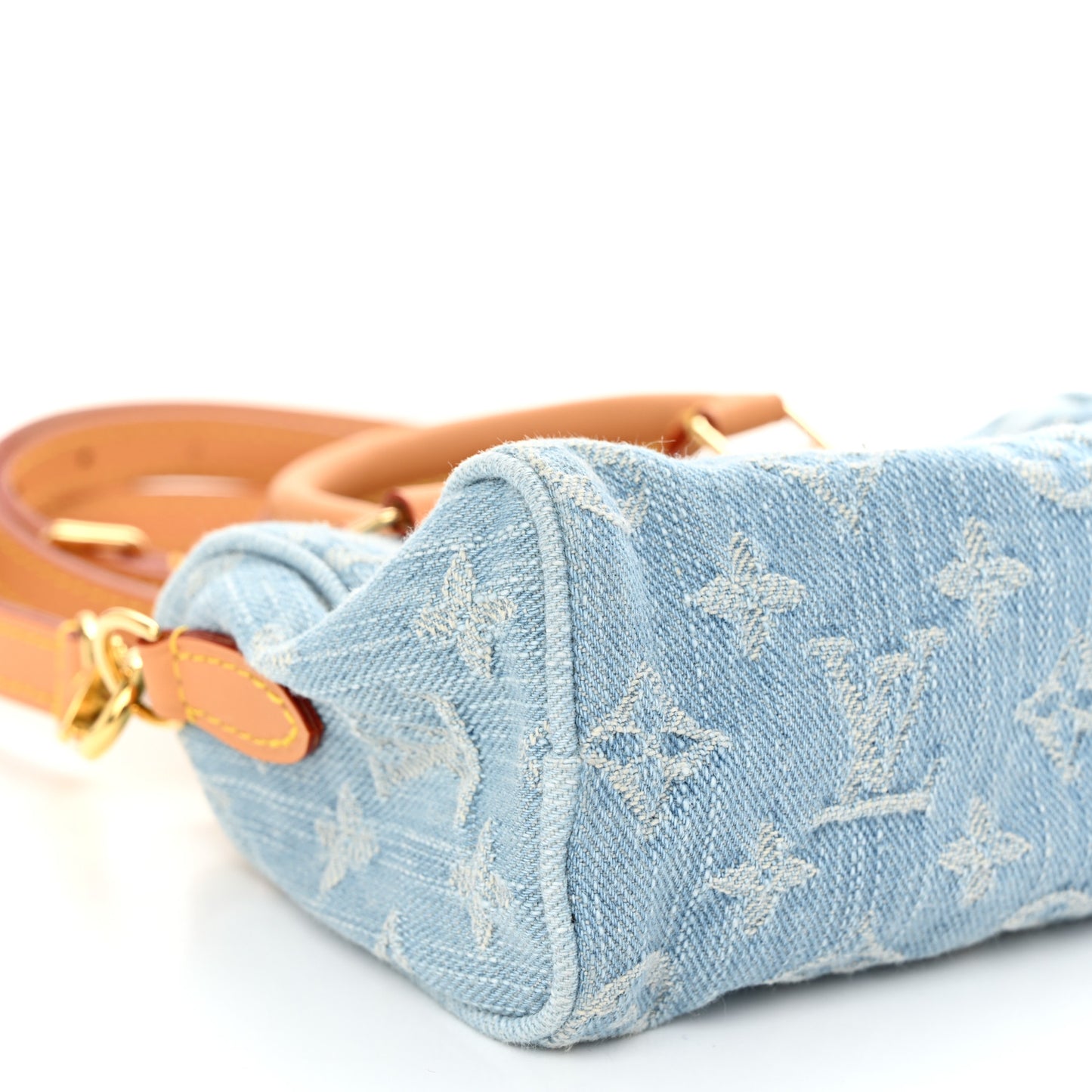 Monogram Denim Nano Speedy Sky Blue