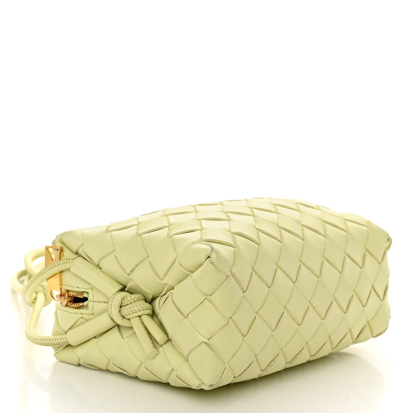 Nappa Intrecciato Mini Loop Camera Bag Lemon Washed