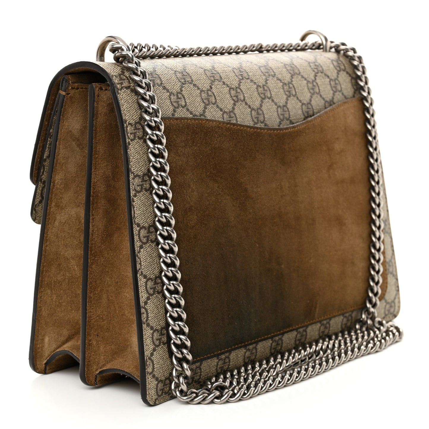 GG Supreme Monogram Medium Dionysus Shoulder Bag Taupe
