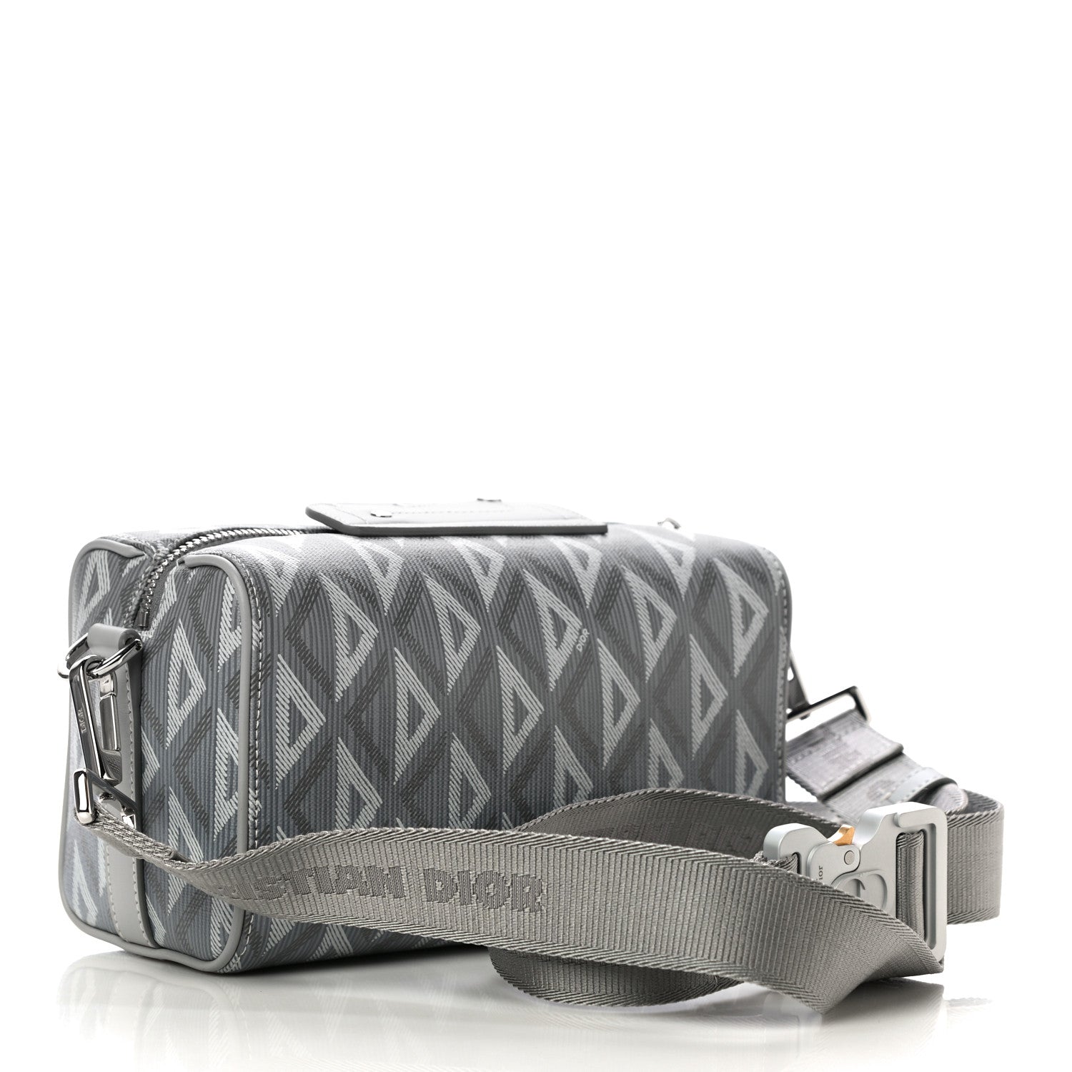 Christian Dior Coated Canvas CD Diamond Lingot 22 Bag Gray 3 of 10