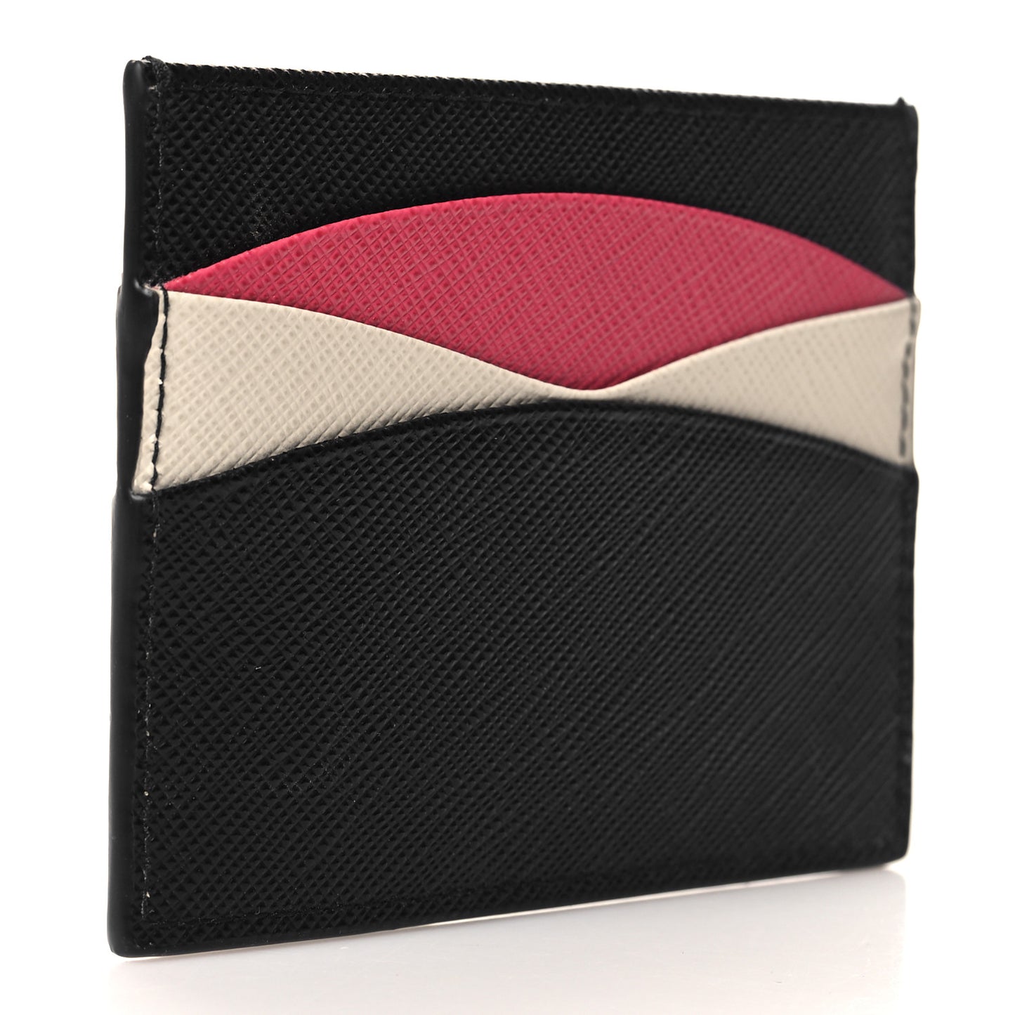 Saffiano Card Holder Black Ibisco