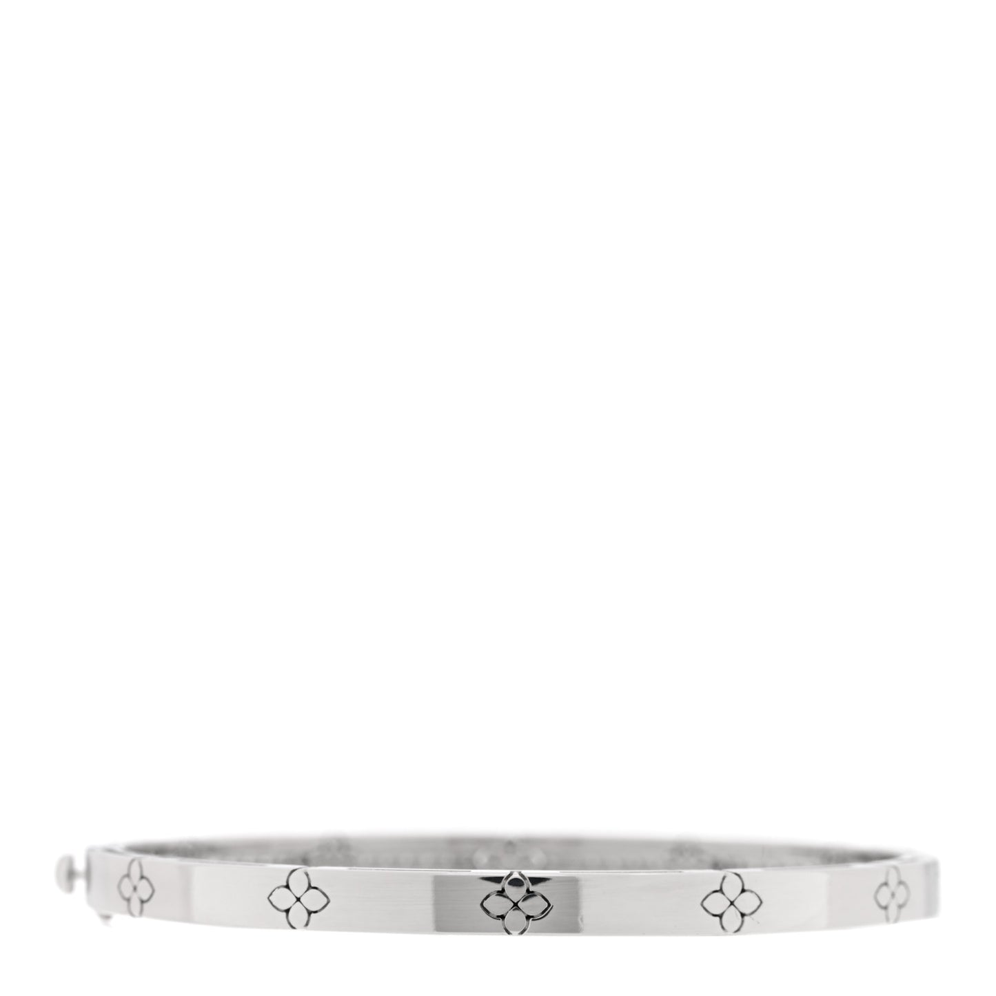 18K White Gold Diamond 1.45ctw Love in Verona Pave Bangle Bracelet