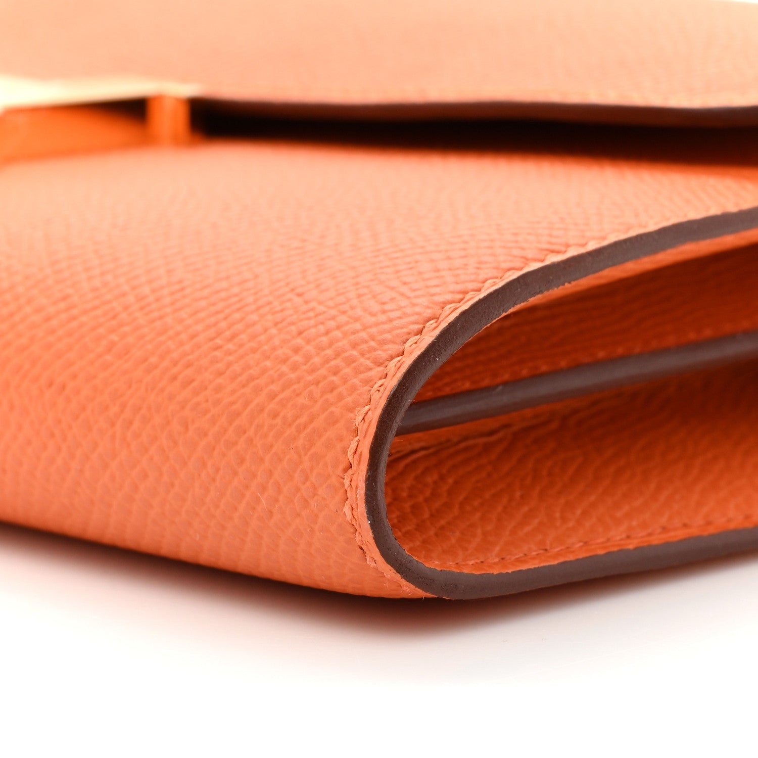 Hermes Epsom Constance Long Wallet To Go Wallet Orange 9 of 10