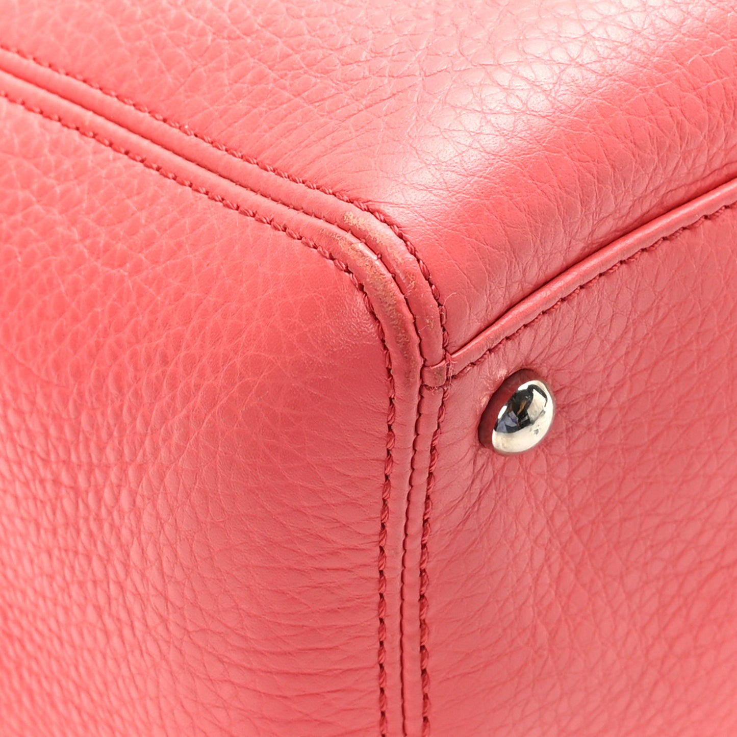 Calfskin Small Cerf Executive Shopper Tote Pink