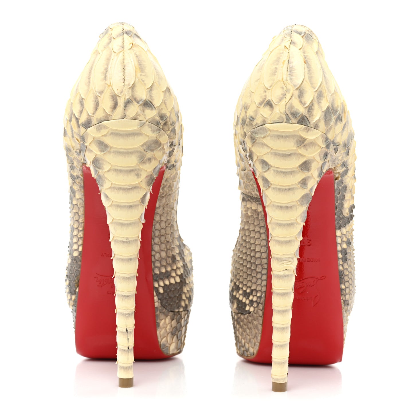 Python Lady Peep 150 Pumps 37.5 Beige
