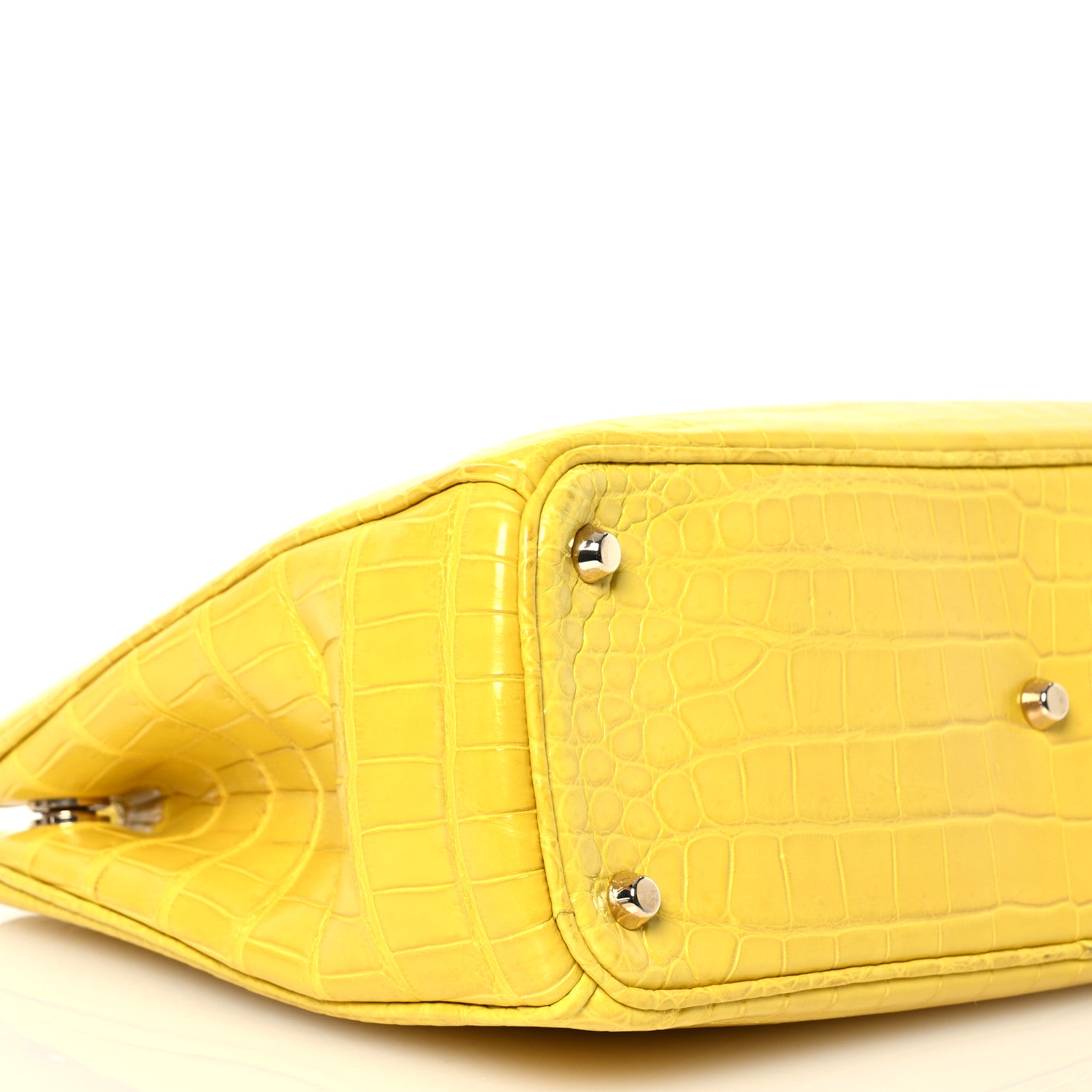 Christian Dior Crocodile Large Diorissimo Yellow 12 of 19