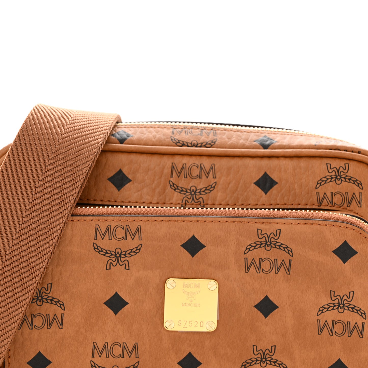 Visetos Klassik Crossbody Bag Cognac