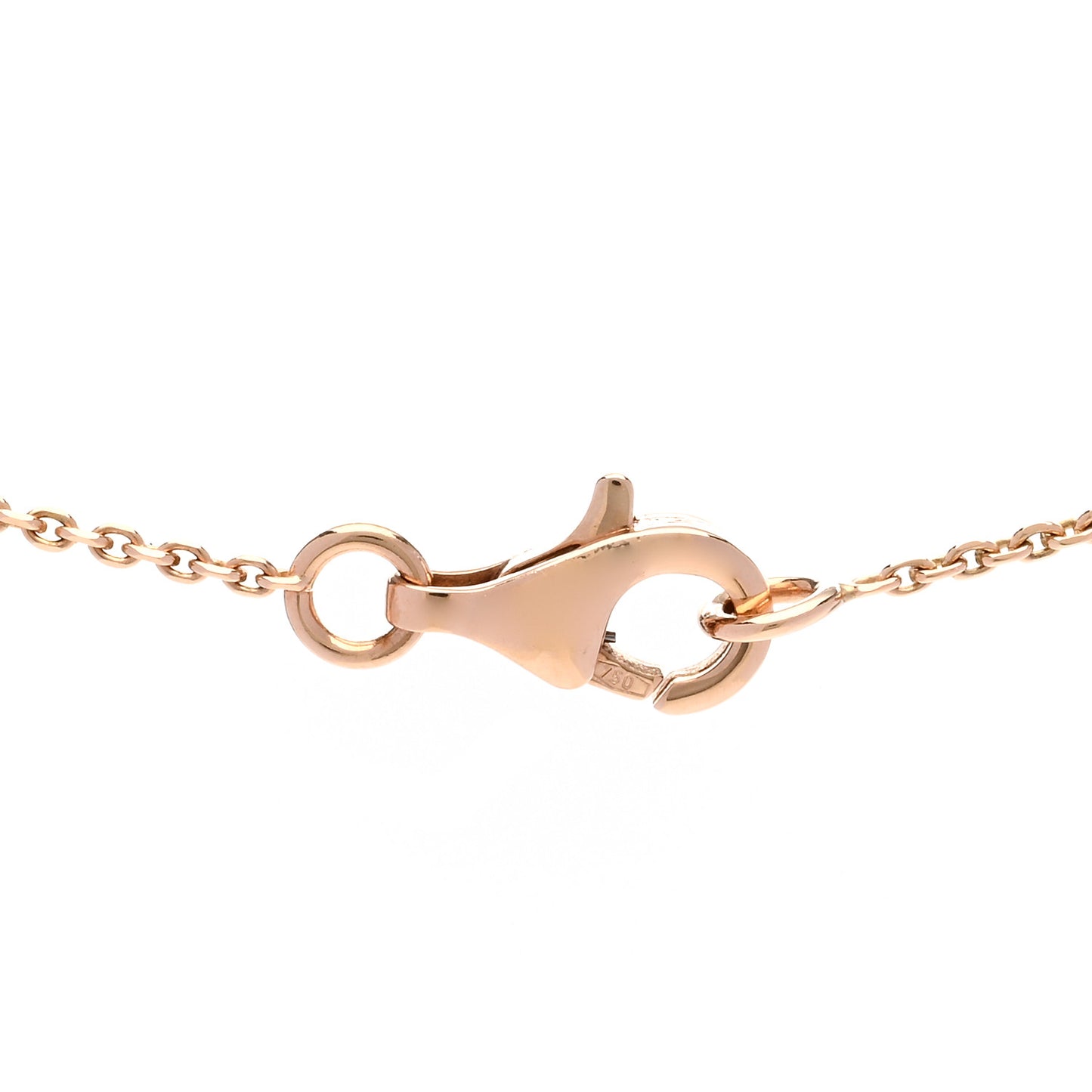 18K Rose Gold Diamond Extrait de Camelia Pendant Necklace