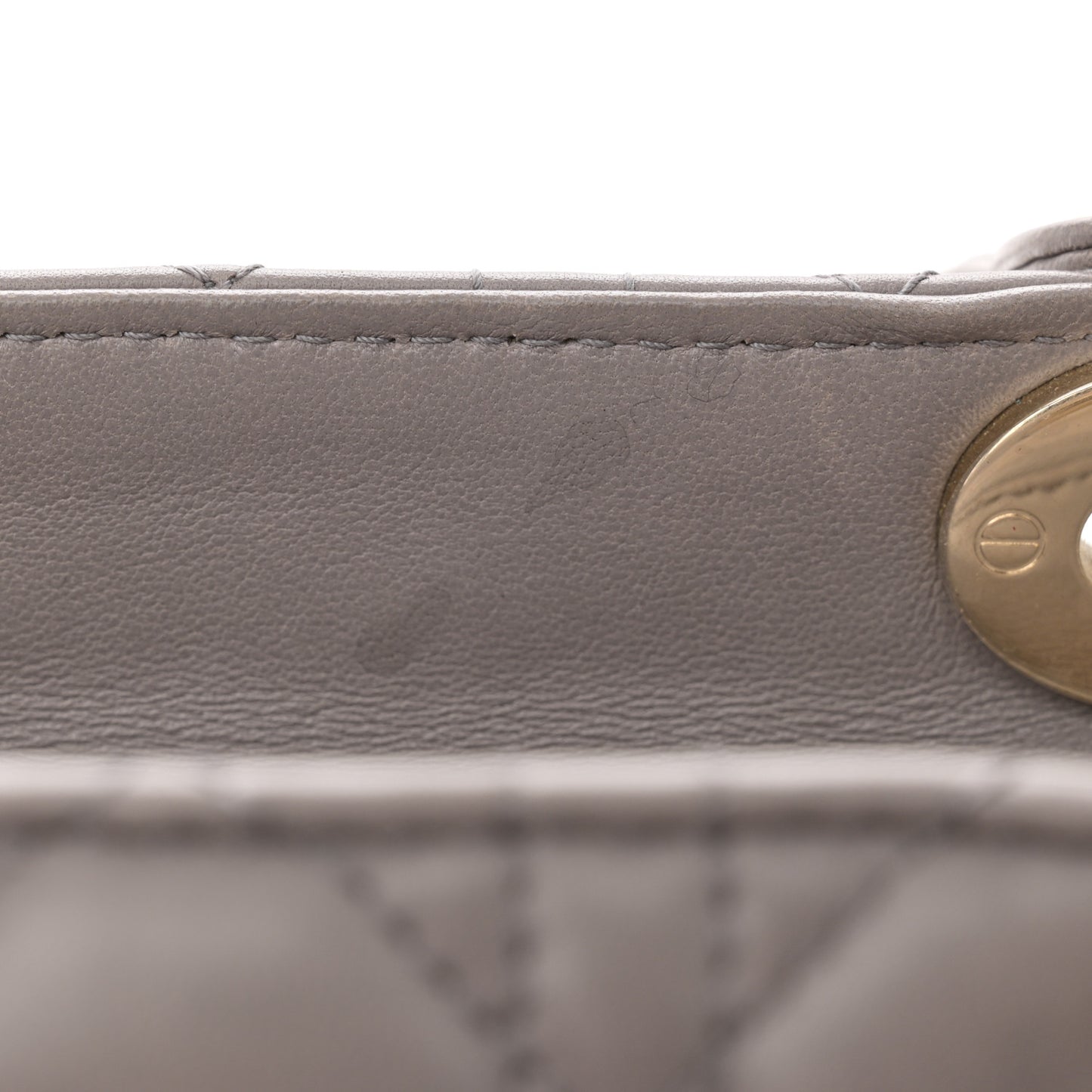 Lambskin Cannage Medium Lady Dior Grey