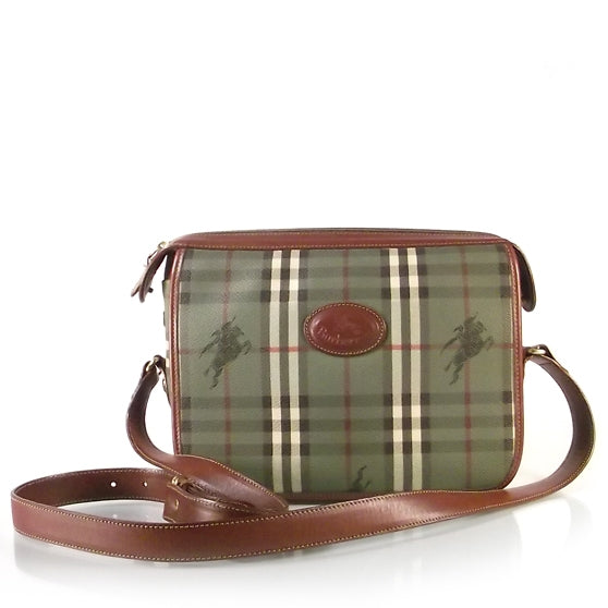 ♡ burberrys vintage bag ♡ Burberrys Vintage Nova Check PVC Leather Crossbody Bag with COA | eBay