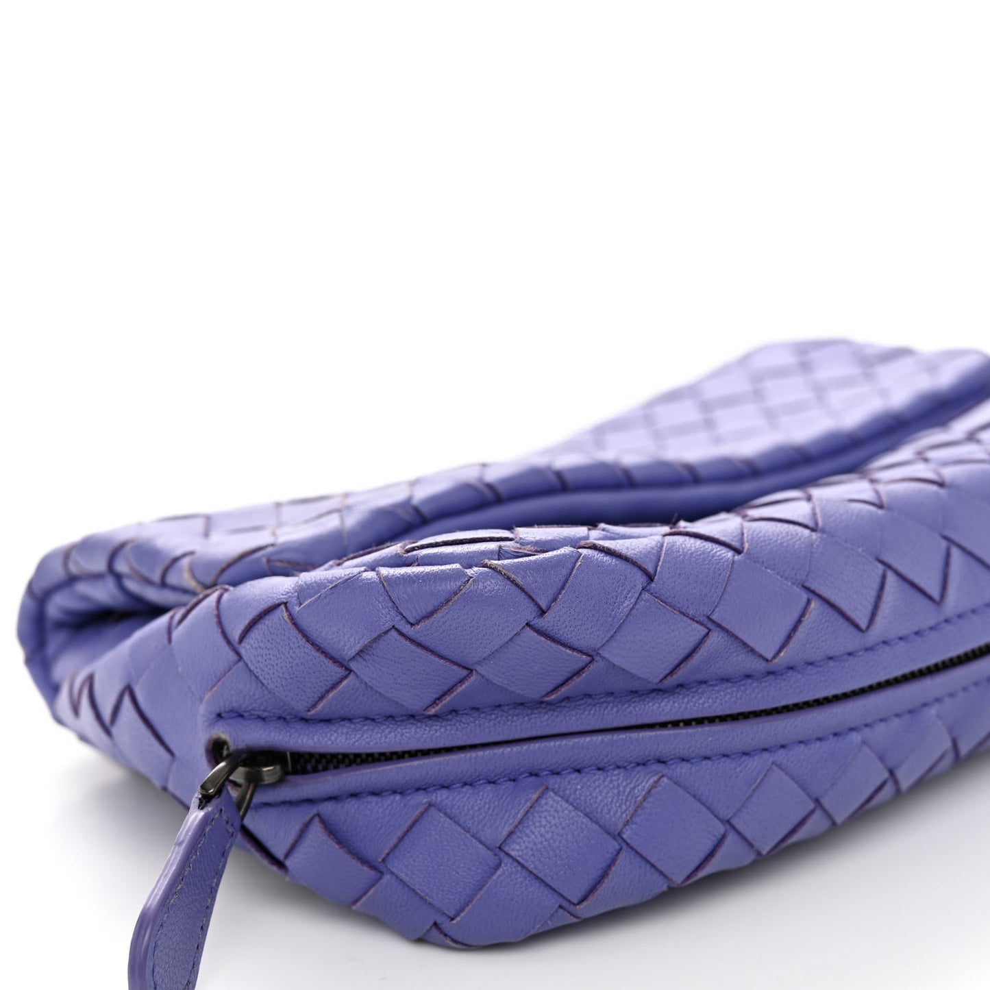 Nappa Intrecciato Small Chain Crossbody Cobalt