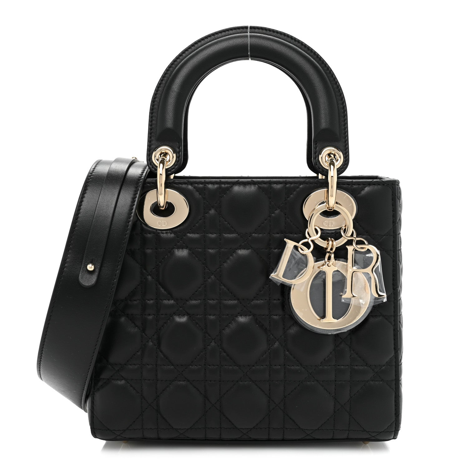 Christian Dior Lambskin Cannage Small My ABCDior Lady Dior Black 1 of 9