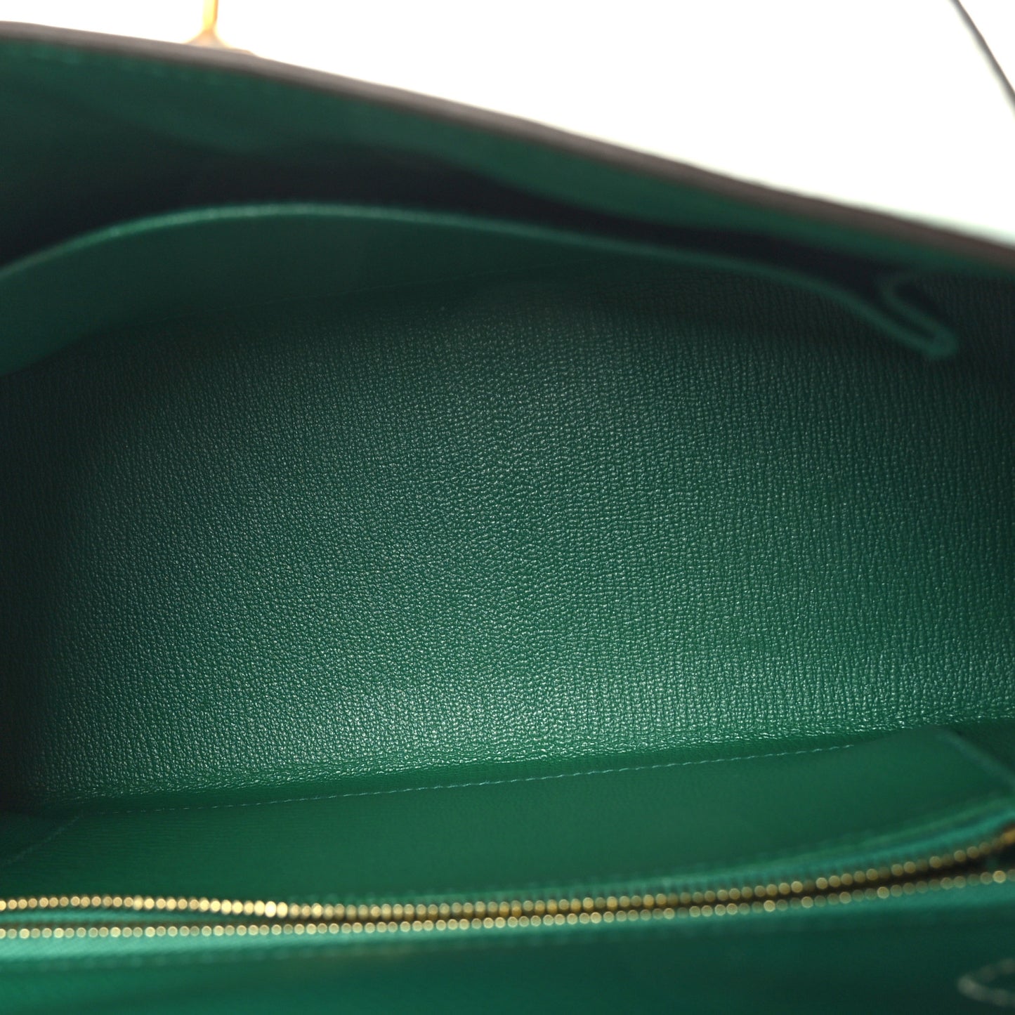 Epsom Bi-Color Horseshoe Kelly Sellier 25 Vert Vertigo Craie