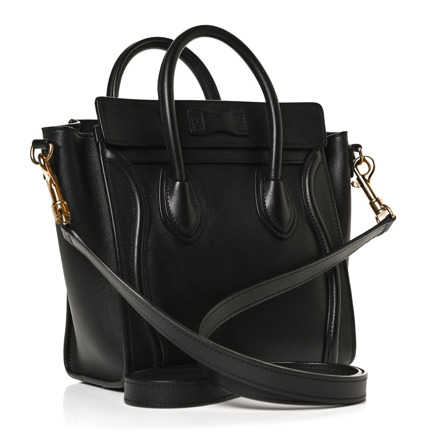 Smooth Calfskin Nano Luggage Black