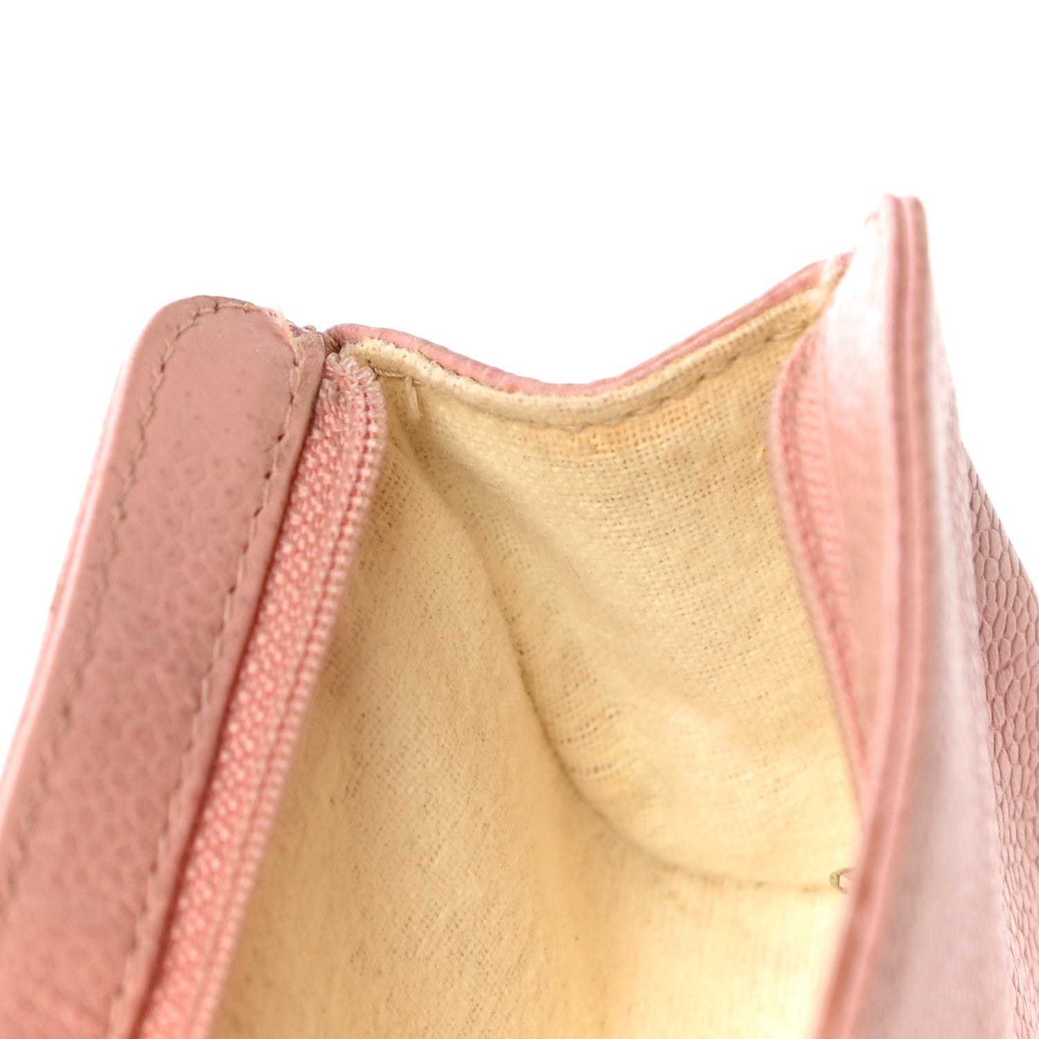 Chanel Caviar Timeless CC Cosmetic Pouch Light Pink 10 of 19