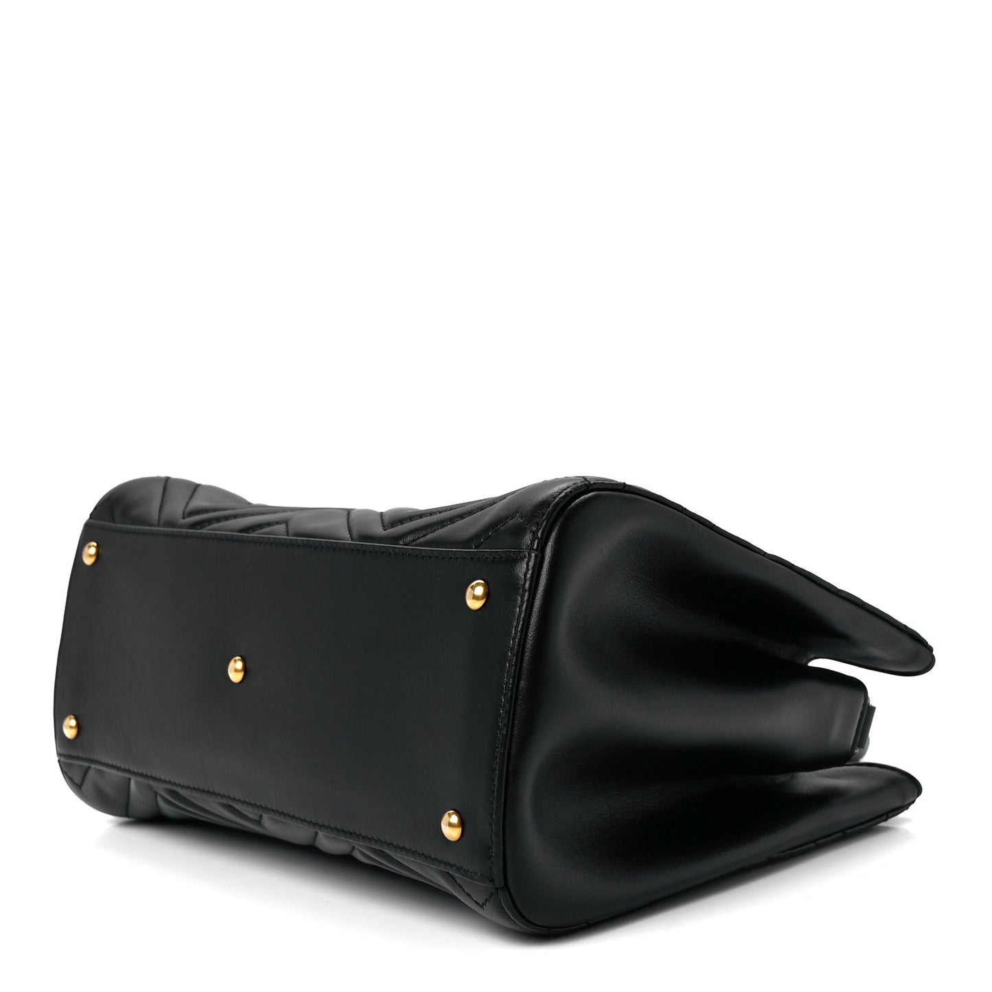 Calfskin Matelasse Small GG Marmont Tote Black