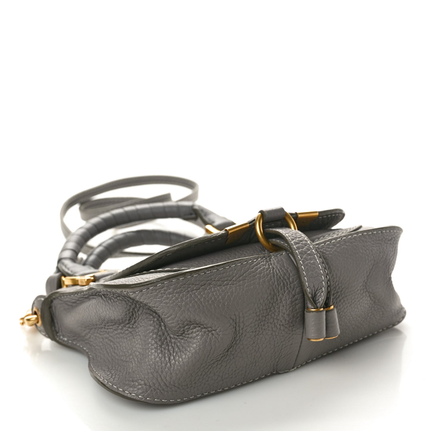 Calfskin Mini Marcie Satchel Cashmere Grey
