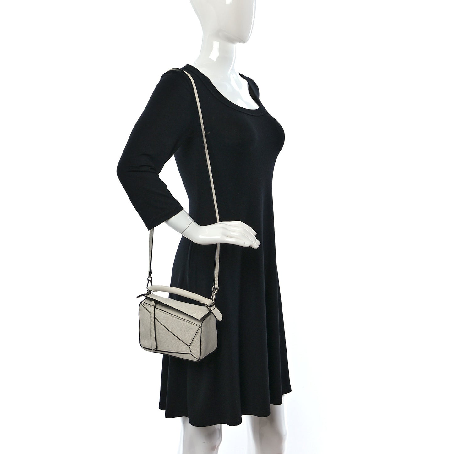 Calfskin Mini Puzzle Bag Soft White