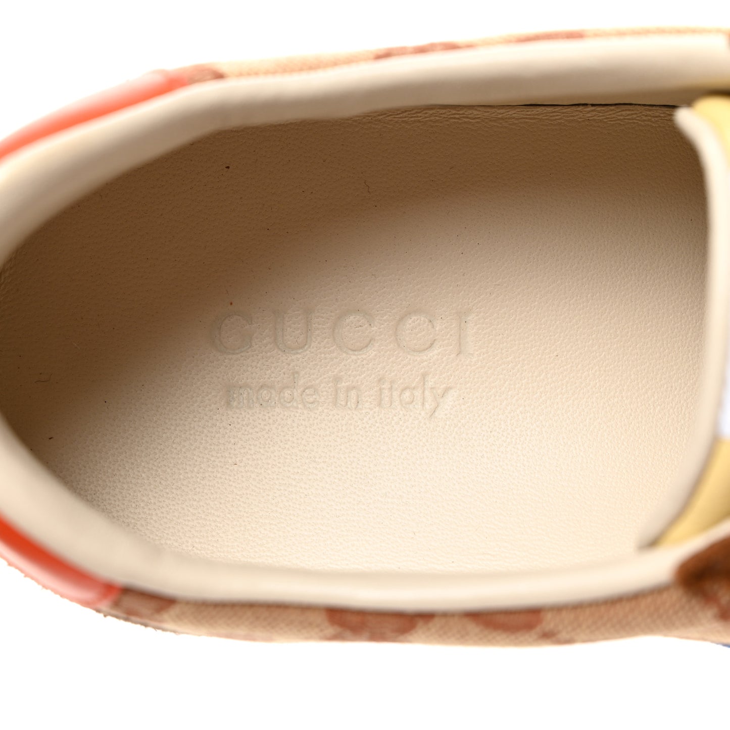 GG Monogram Suede Web Mens G74 Sneakers 11 Beige Ruggine Cuir
