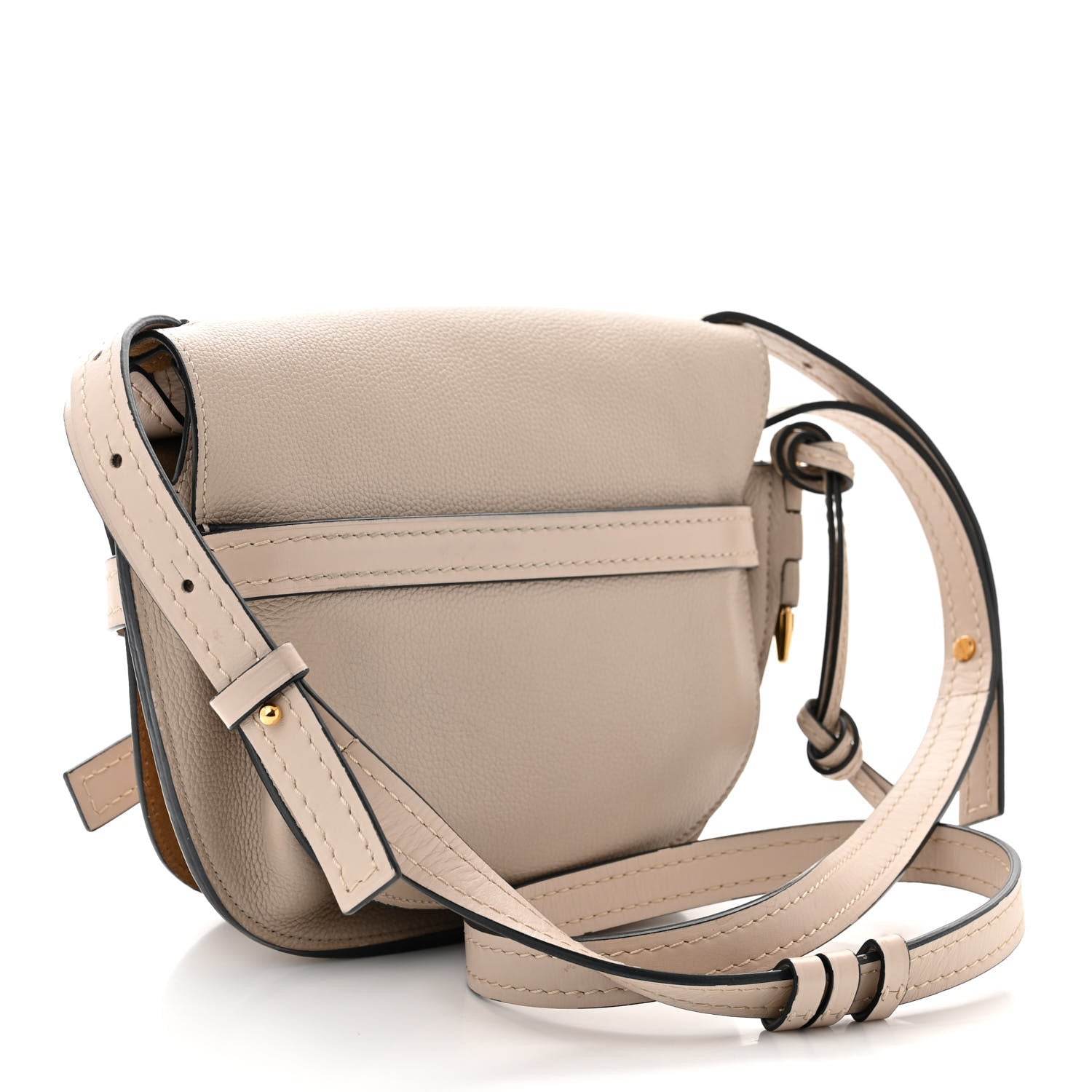 Loewe Grained Calfskin Small Gate Crossbody Bag Light Oat 3 of 9