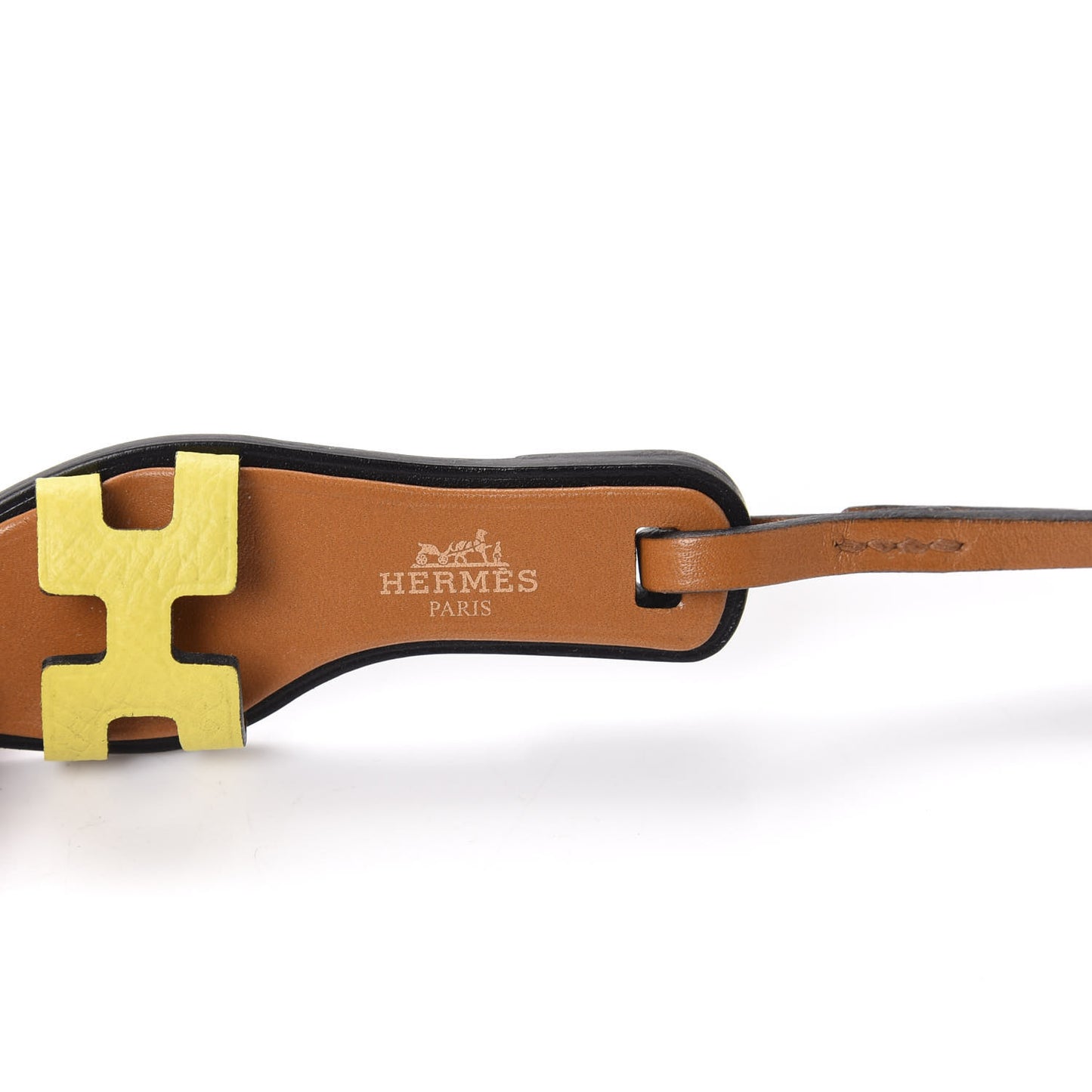 Epsom Butler Calfskin Hunter Oran Nano Bag Charm Lime