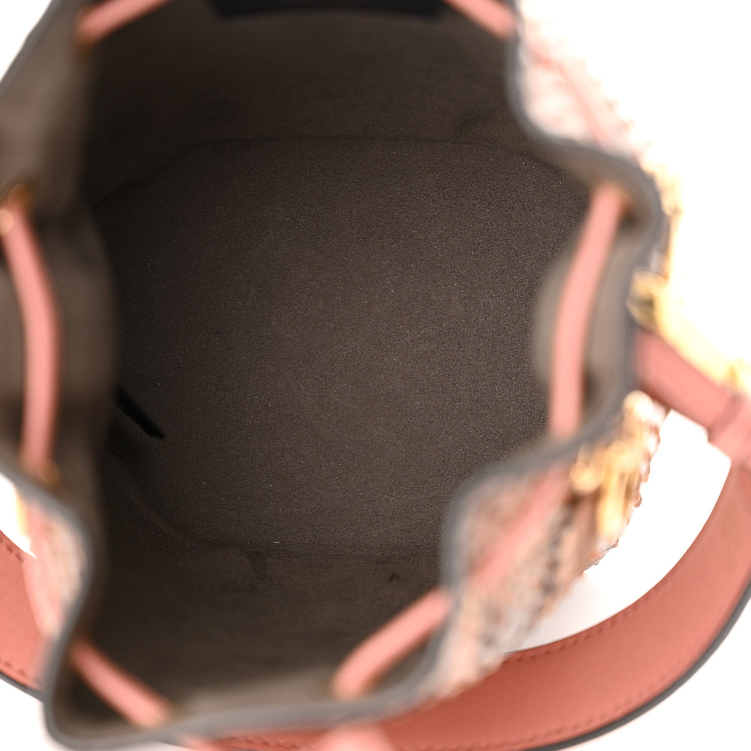 Fendi Snakeskin F is Fendi Mini Mon Tresor Bucket Bag Macaron 5 of 11