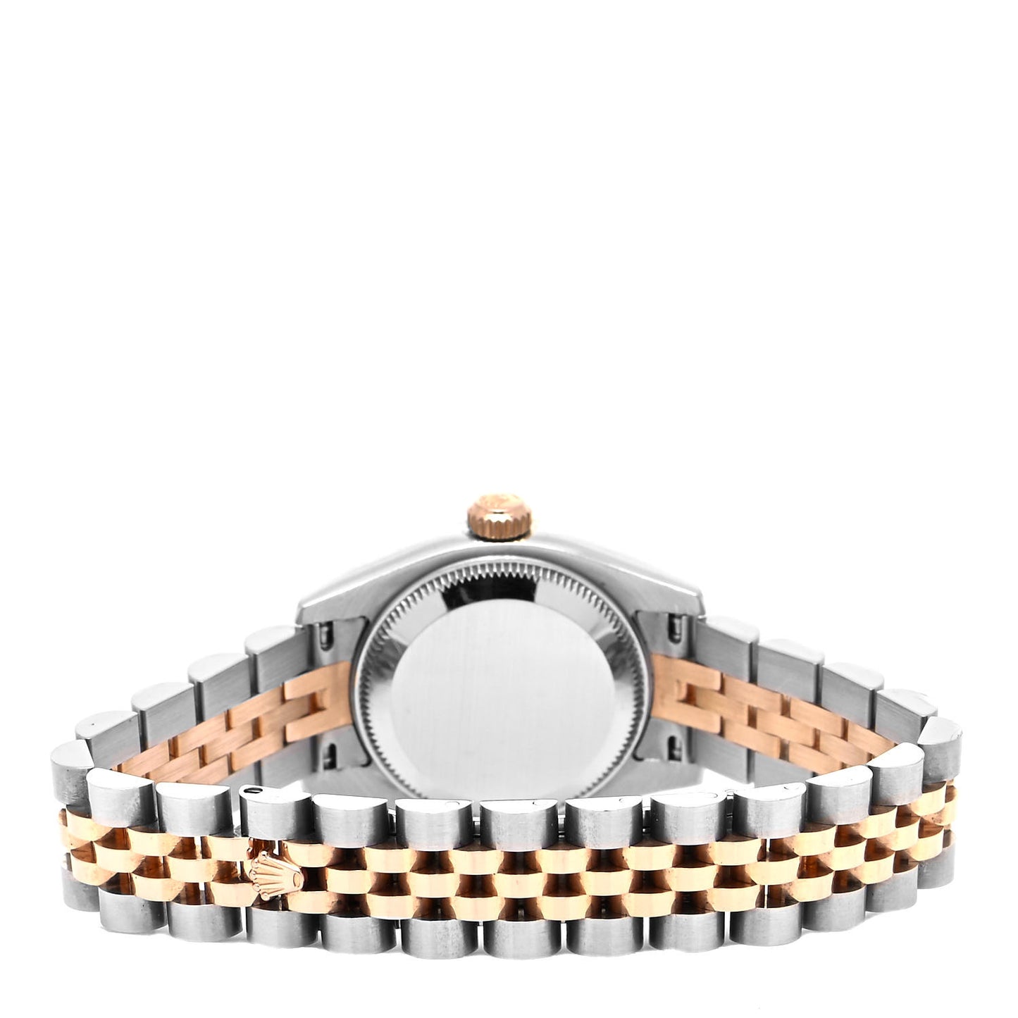 Stainless Steel 18K Everose Gold 26mm Oyster Perpetual Datejust Watch Black Roman 179171