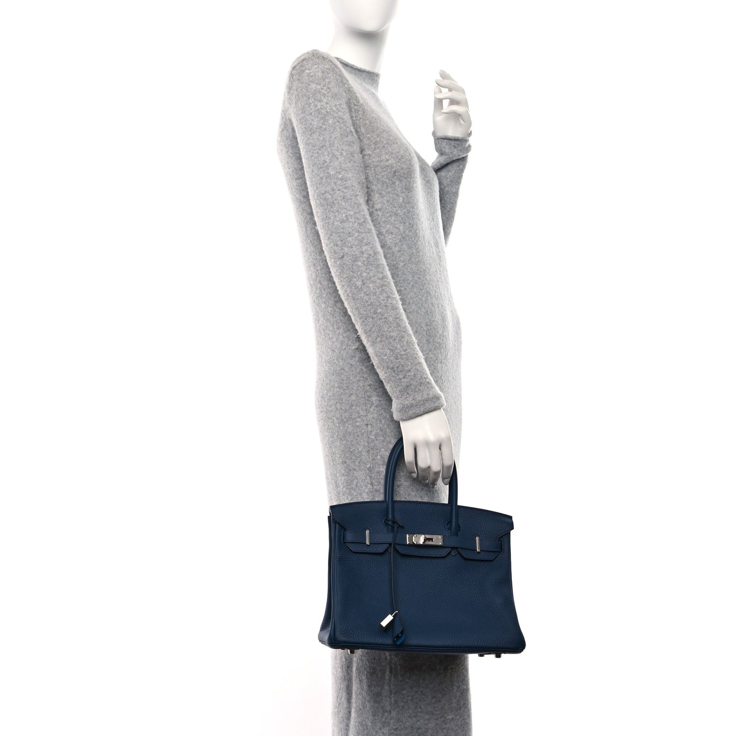 Togo Verso Birkin 30 Deep Bleu Bleu Zanzibar