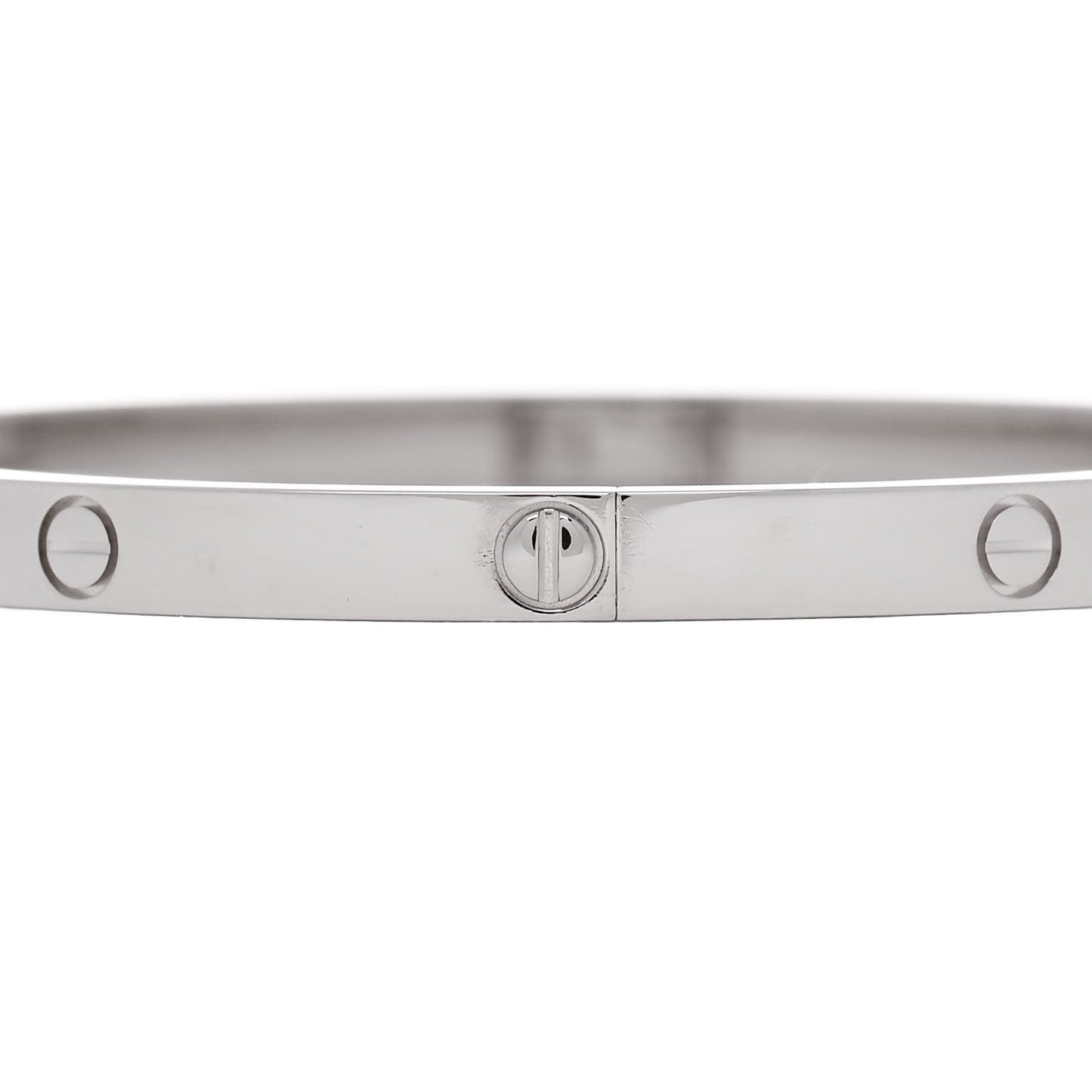 18K White Gold Small LOVE Bracelet 16