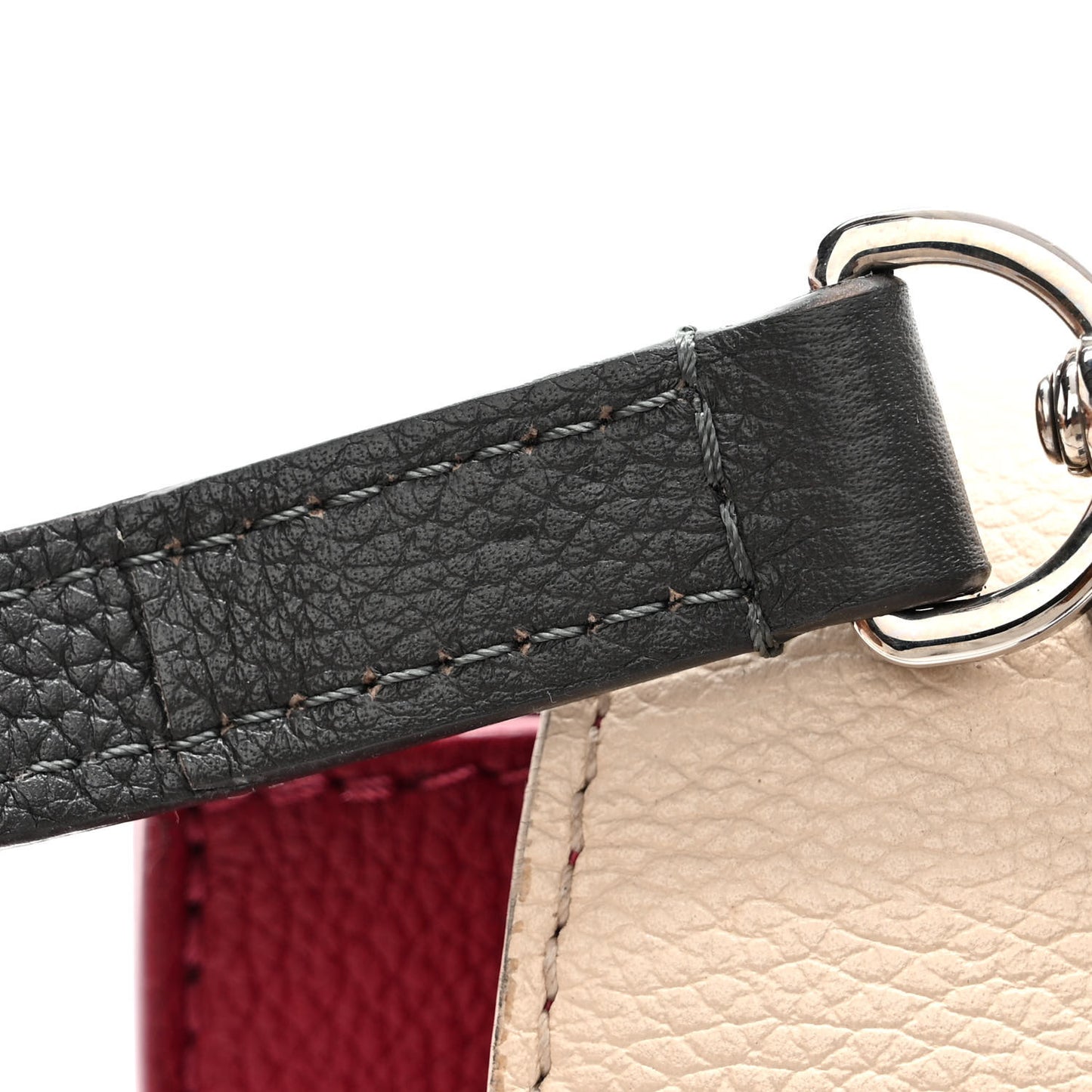 Soft Calfskin Lockme Ever Lie De Vin Etain Creme